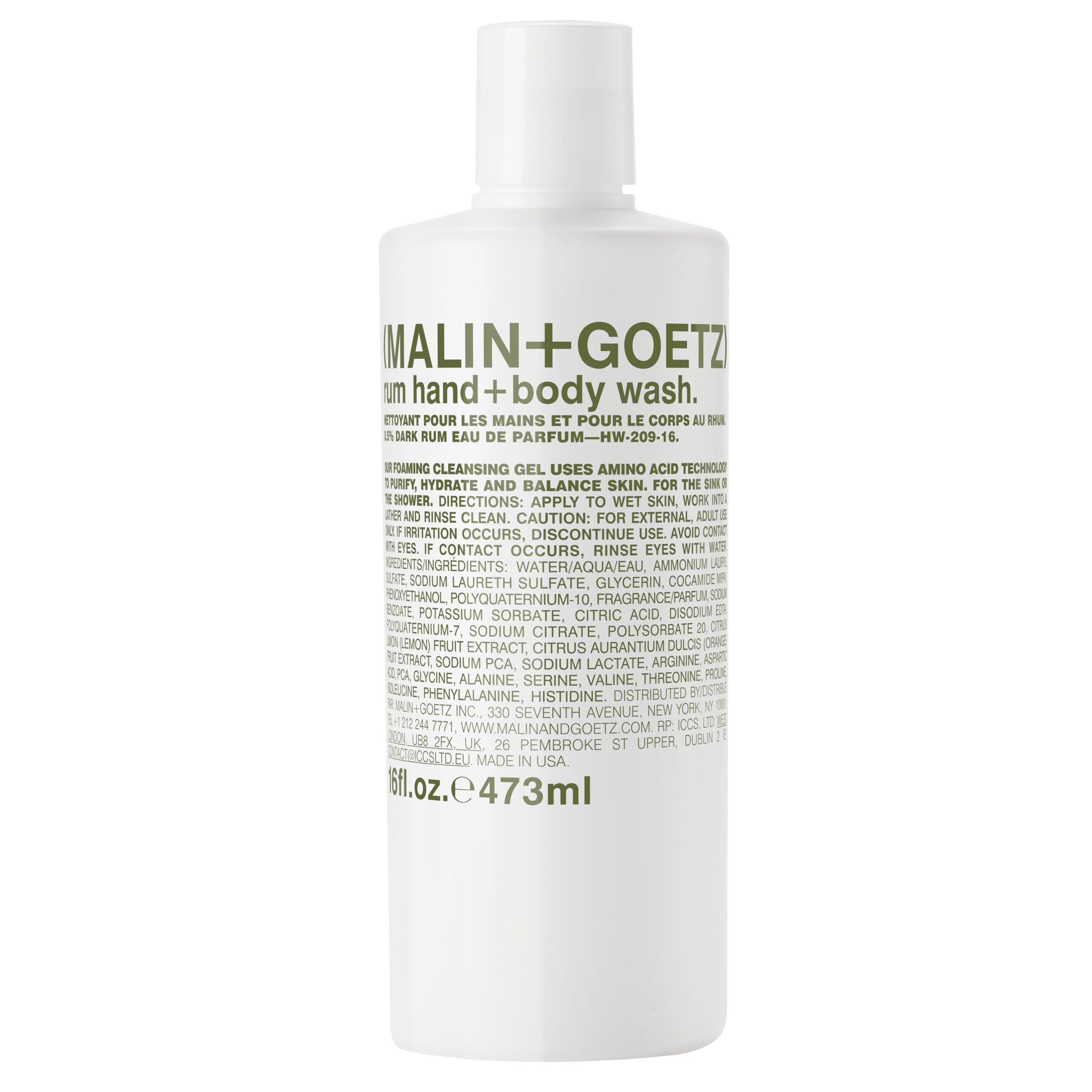 Malin + Goetz Body Wash - Rum - 16 oz