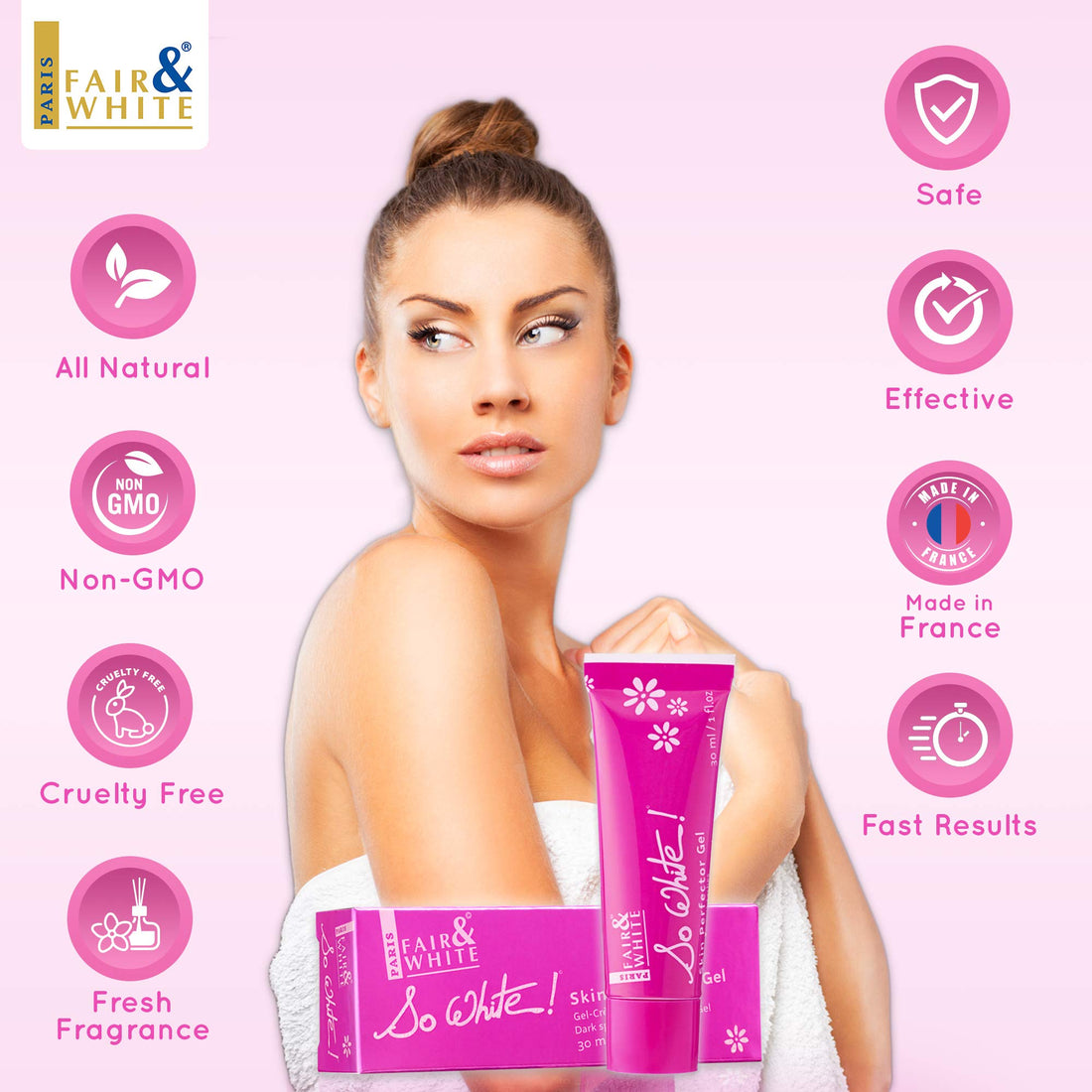 Fair & White so White Skin Perfector Gel 30ml/1fl.oz.