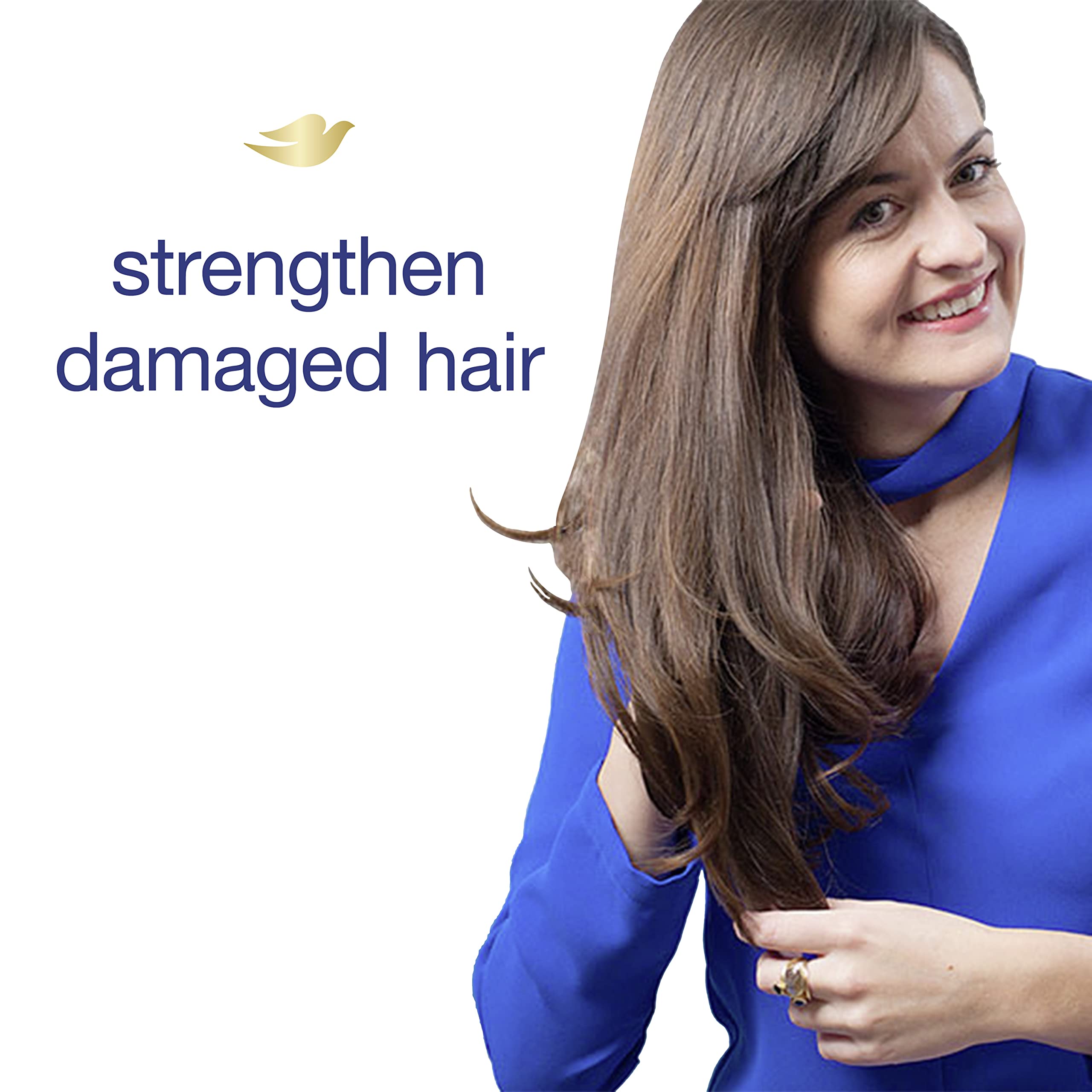 Dove Hair Mask + Minerals, Strengthening Hair Mask for Damaged Hair, 4 Count