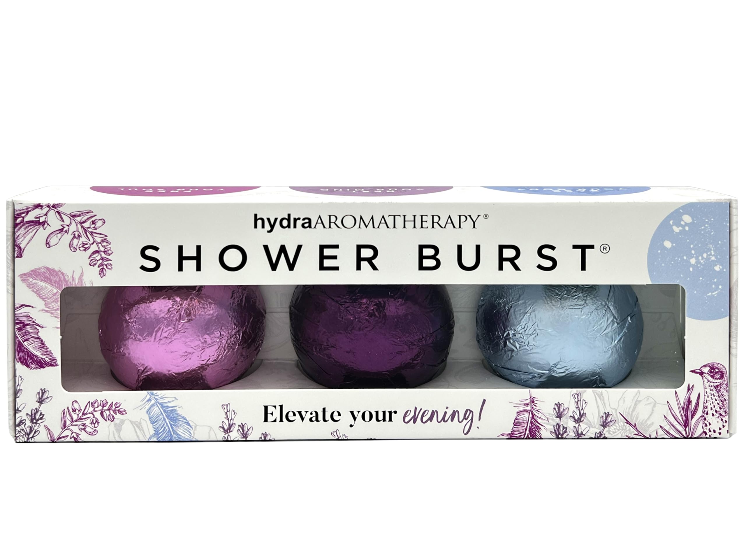 hydraAromatherapy Shower Burst Trio in Evening