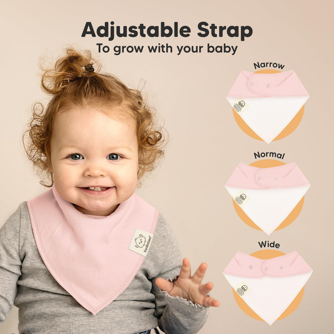 8-Pack Organic Baby Bandana Bibs for Girls - Super Absorbent Triangle Baby Bibs for Drooling and Teething Infant, 100% Cotton Extra Soft for Newborn, Infant 0-36 Months (Spring)