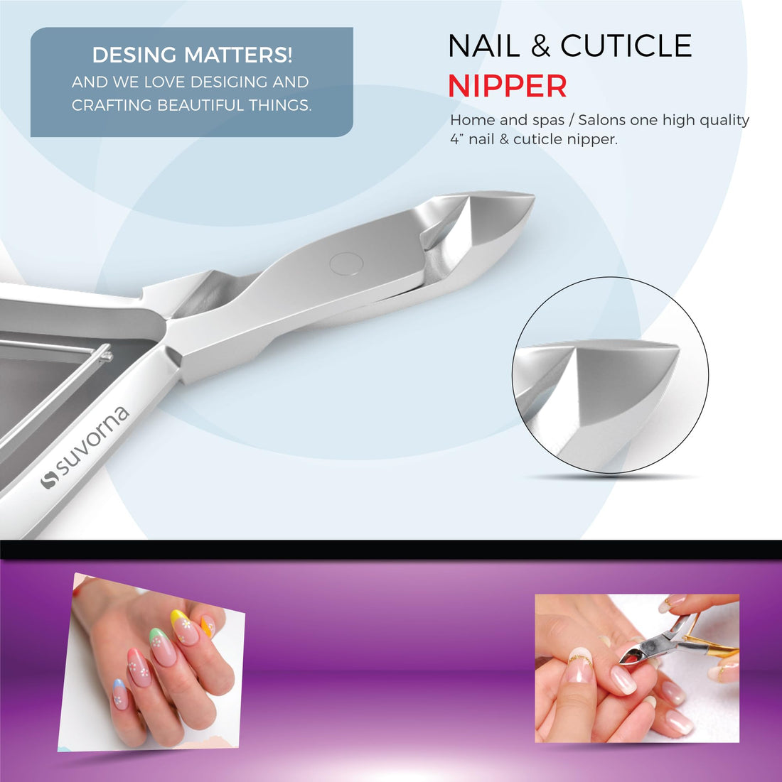 Ox Blood : Suvorna Manipro p50 Premium Manicure Kit 5 Pieces (Ox Blood)