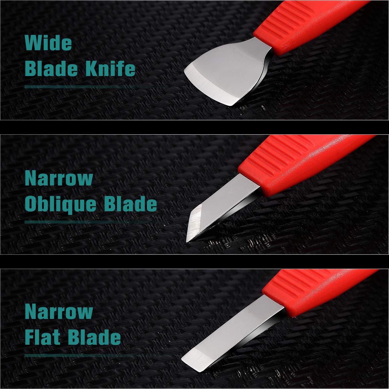 Bezox Pedicure Knife Set - Callus Shavers, Corn And Hard Thick Skin Remover Knives For Foot, Metal Nail File & Nail Lifter - Professional Pedicure Tools With Storage Box (Red)