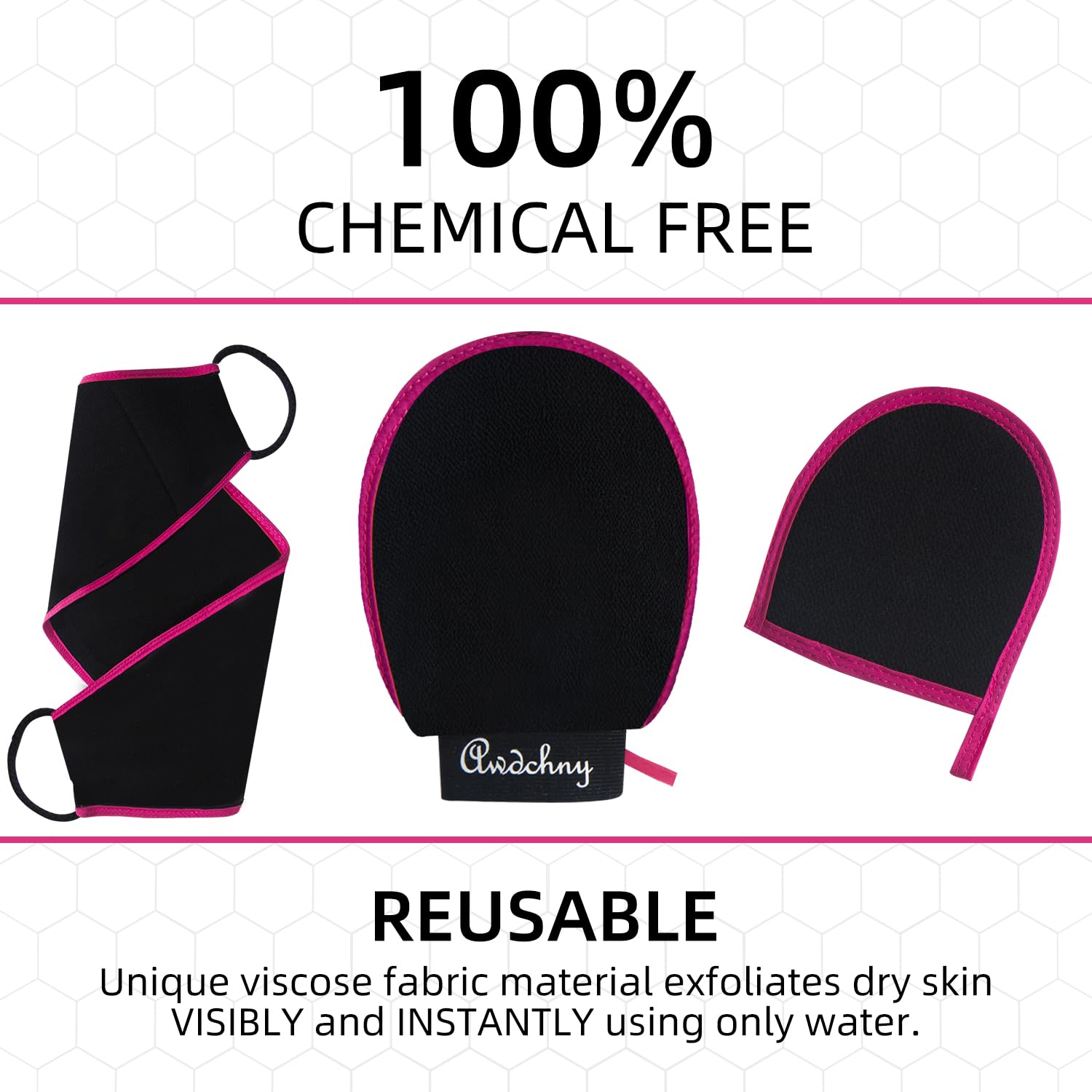 Deep Exfoliating Back Scrubber -Bath & Shower Back Scrub - Body Exfoliator Scrub Tool - Skin Care for Women & Men - Exfoliation Body Scrubber for Shower