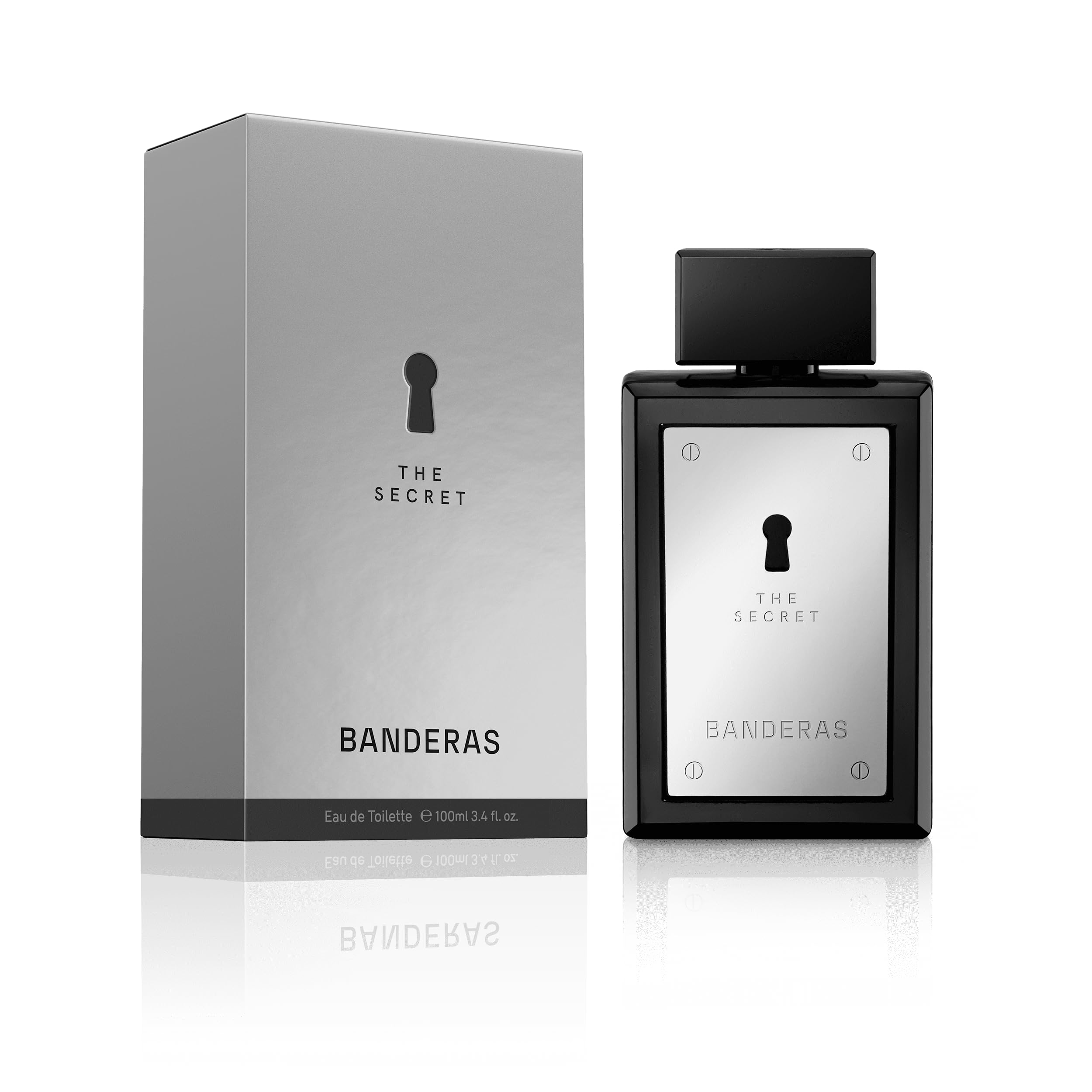 Antonio Banderas Mens The Secret Eau de Toilette - 100ml (Black_Free Size)