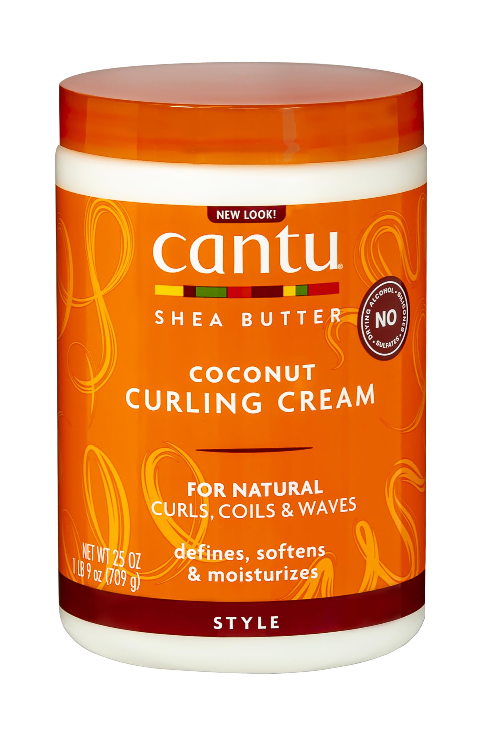Cantu Shea Butter for Natural Hair Coconut Curling Cream, 25 Ounce