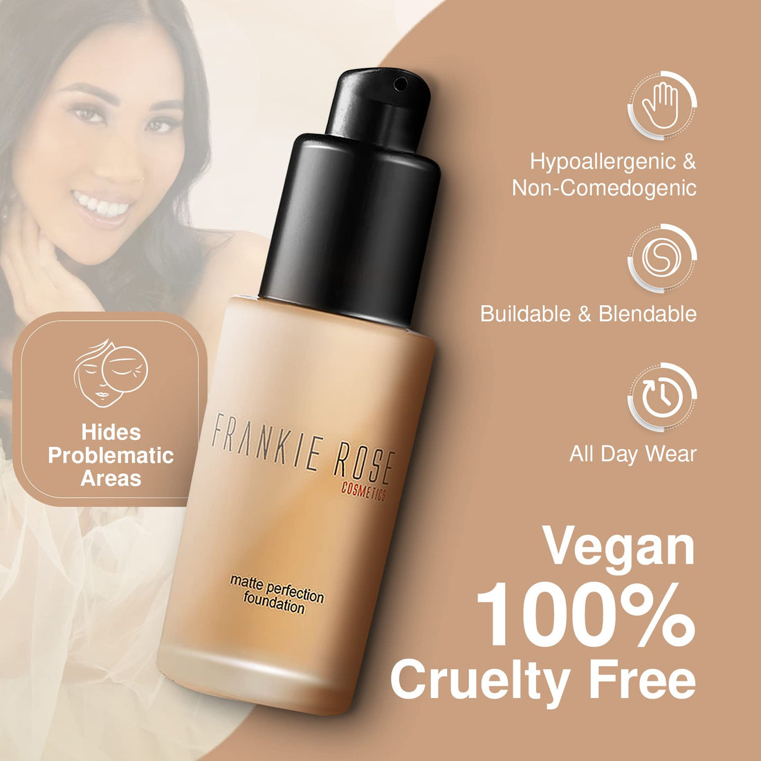 Frankie Rose Cosmetics Matte Perfection Foundation- Bare by Frankie Rose Cosmetics