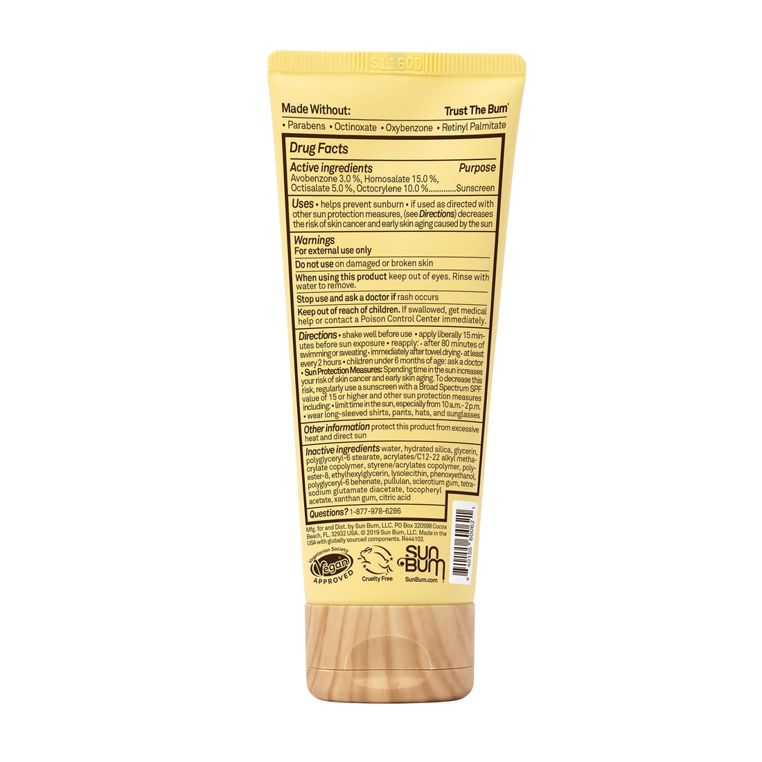 Sun Bum Original SPF 70 Sunscreen Face Lotion - Broad Spectrum Moisturizing Facial Sunscreen with Vitamin E - Fragrance Free - Travel Friendly - 3 oz