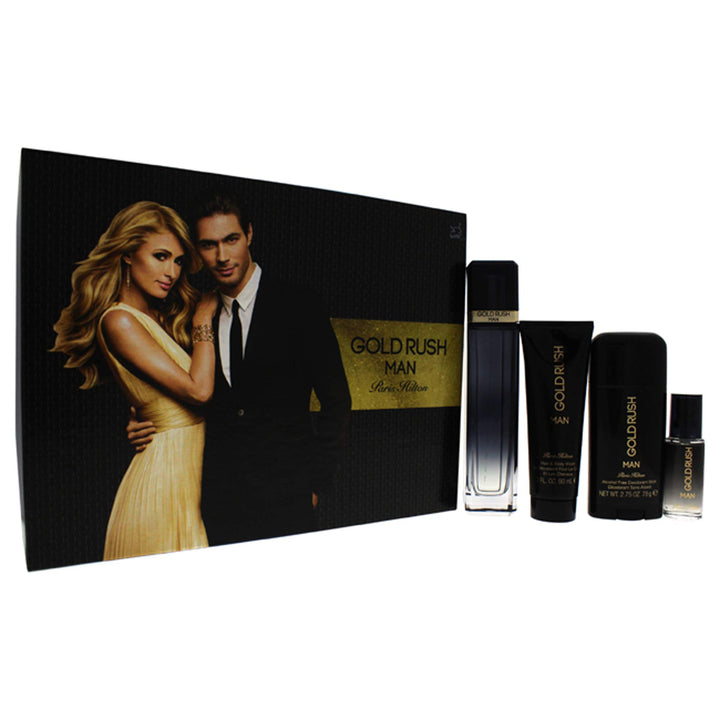 Gold Rush Man For Men By Paris Hilton Gift Set