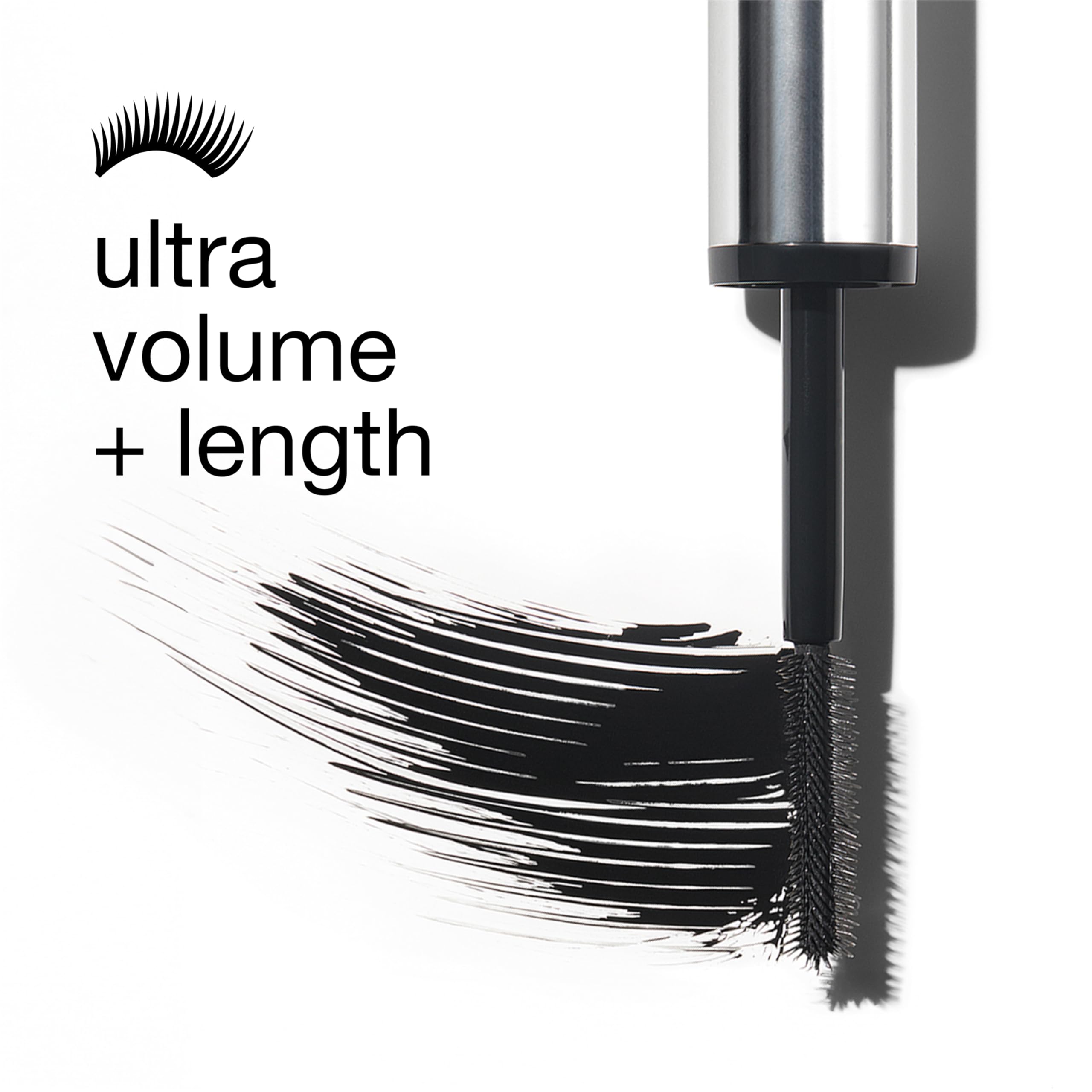Clinique Chubby Lash Fattening Mascara | Volumizing, Lengthening + Safe For Sensitive Eyes, Jumbo Jet, 0.3 Fl Oz