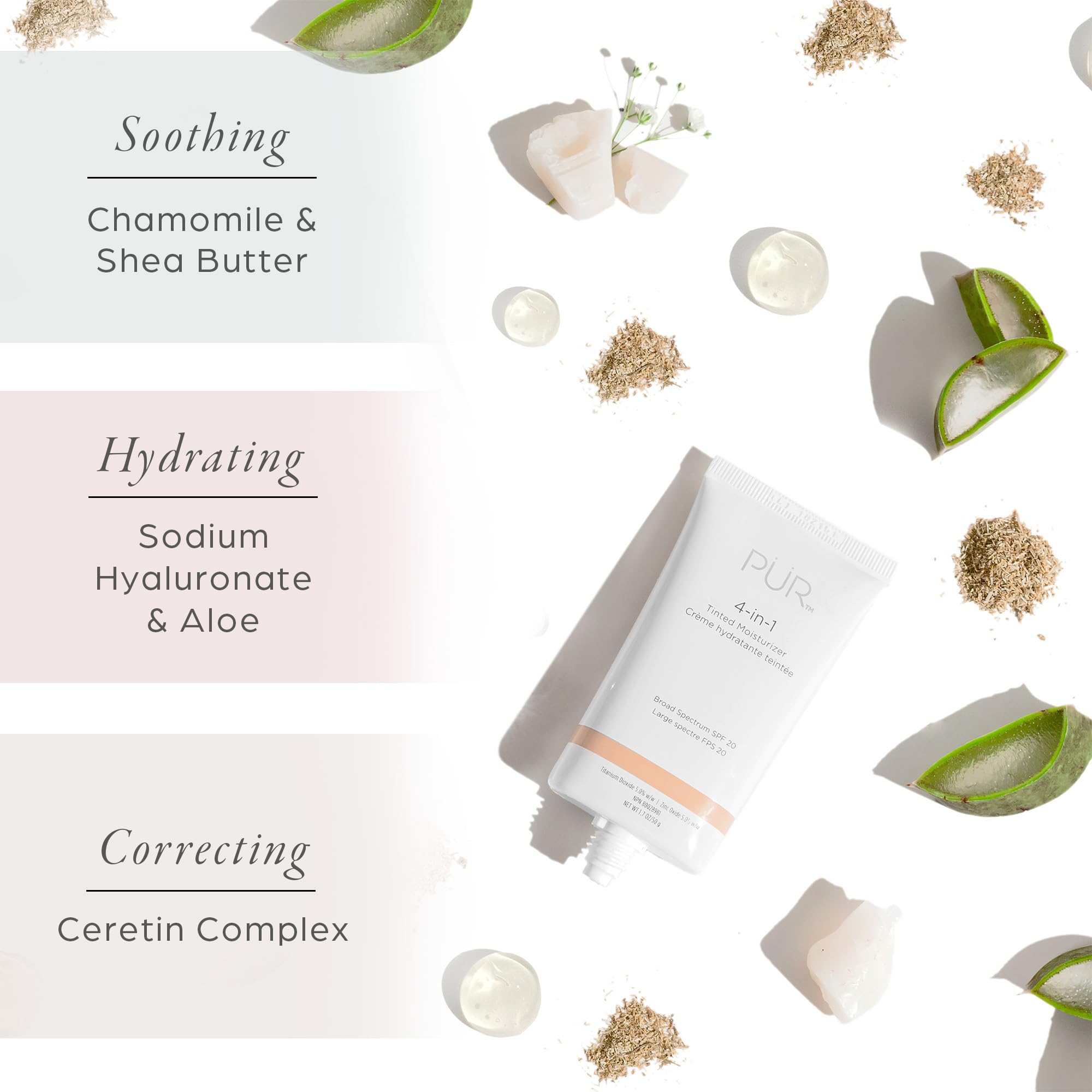 PÃƒÅ“R 4-in-1 Tinted Moisturizer With SPF 20 - Hydrating Face Moisturizer, Primer, & Foundation With Shea Butter, Aloe Vera & Vitamin B3 - Vegan Friendly - Free of Paraben, Gluten & BPA - Dark Almond