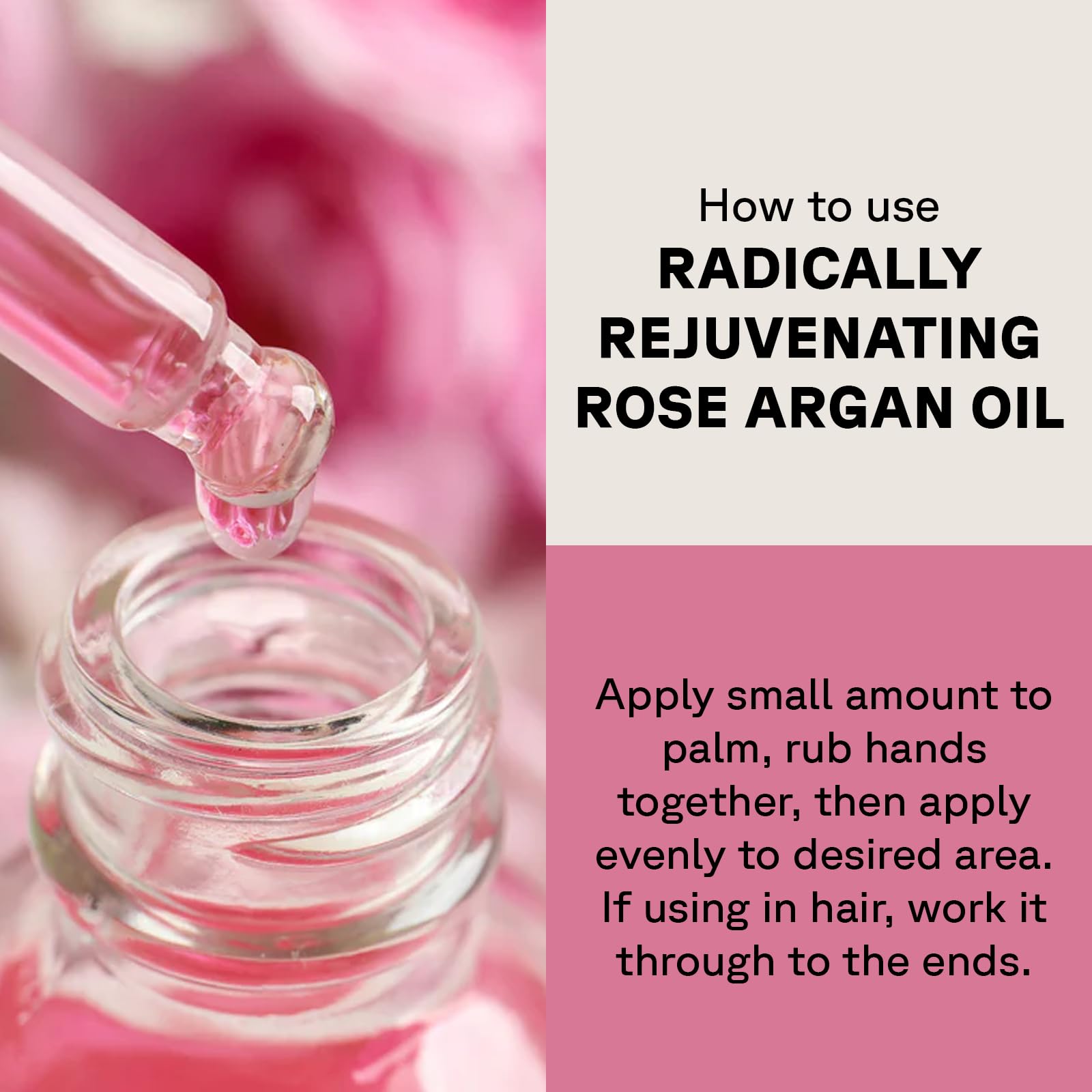 ACURE Radically Rejuvenating Rose Argan Oil | 100% Vegan | Provides Anti-Aging Support | Pure, Cold Pressed & Rich in Vitamin E - Hydrates & Restores | 1 Fl Oz