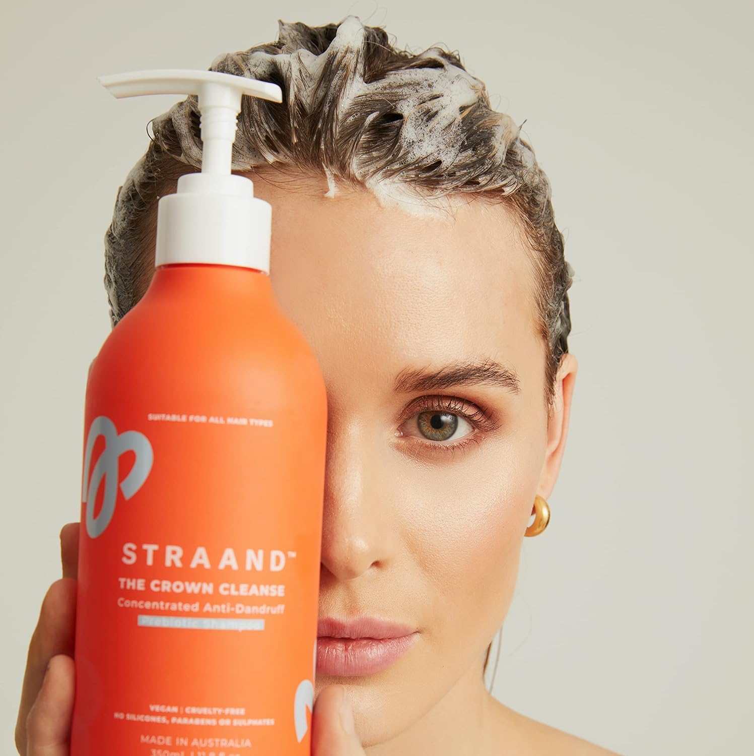 Straand Crown Cleanse Clarifying Shampoo - Itchy Scalp Detox Shampoo with Peppermint Oil & Prebiotics - Hydrates Dry Scalp & Balances Your Microbiome for Healthy, Shiny Hair (11.8 oz)