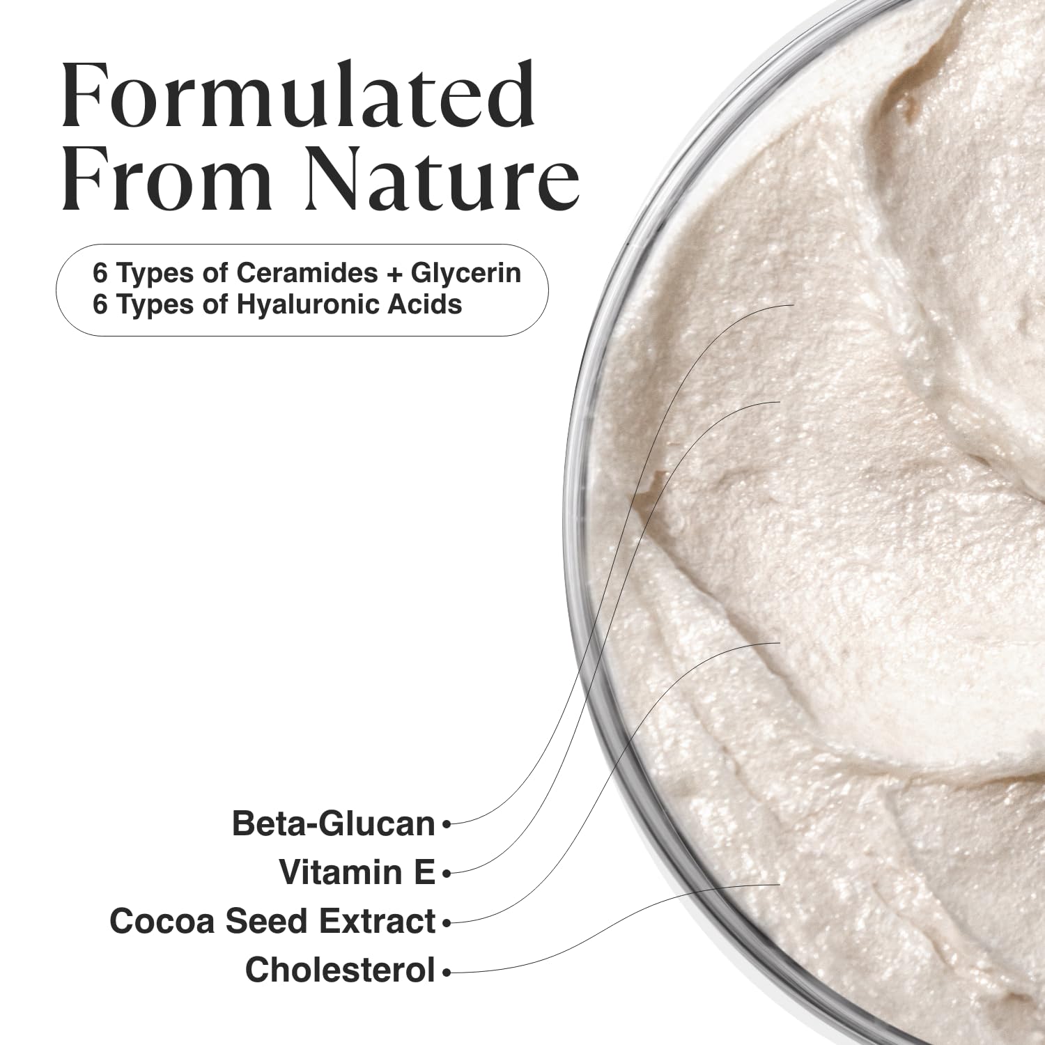 MATKAS Korean Facial Cleanser with Cocoa Seed Extract 6 Fl. Oz. - Hydrating Foaming Gel - 6 Ceramides, 6 Types of Hyaluronic Acid, Gentle Deep Cleansing Korean Face Wash, Moisturizing Face Cleanser