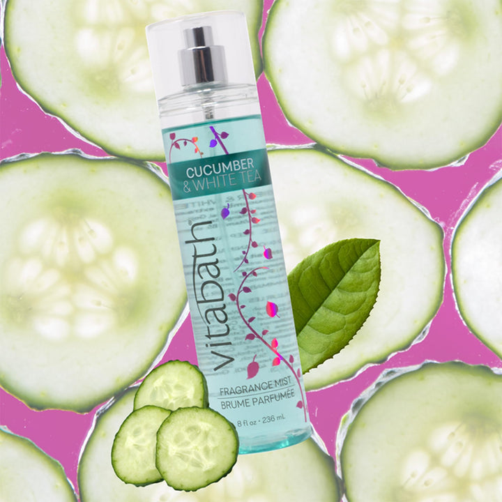 Vitabath Fragrance Mist, Cucumber and White Tea, 8 Ounce