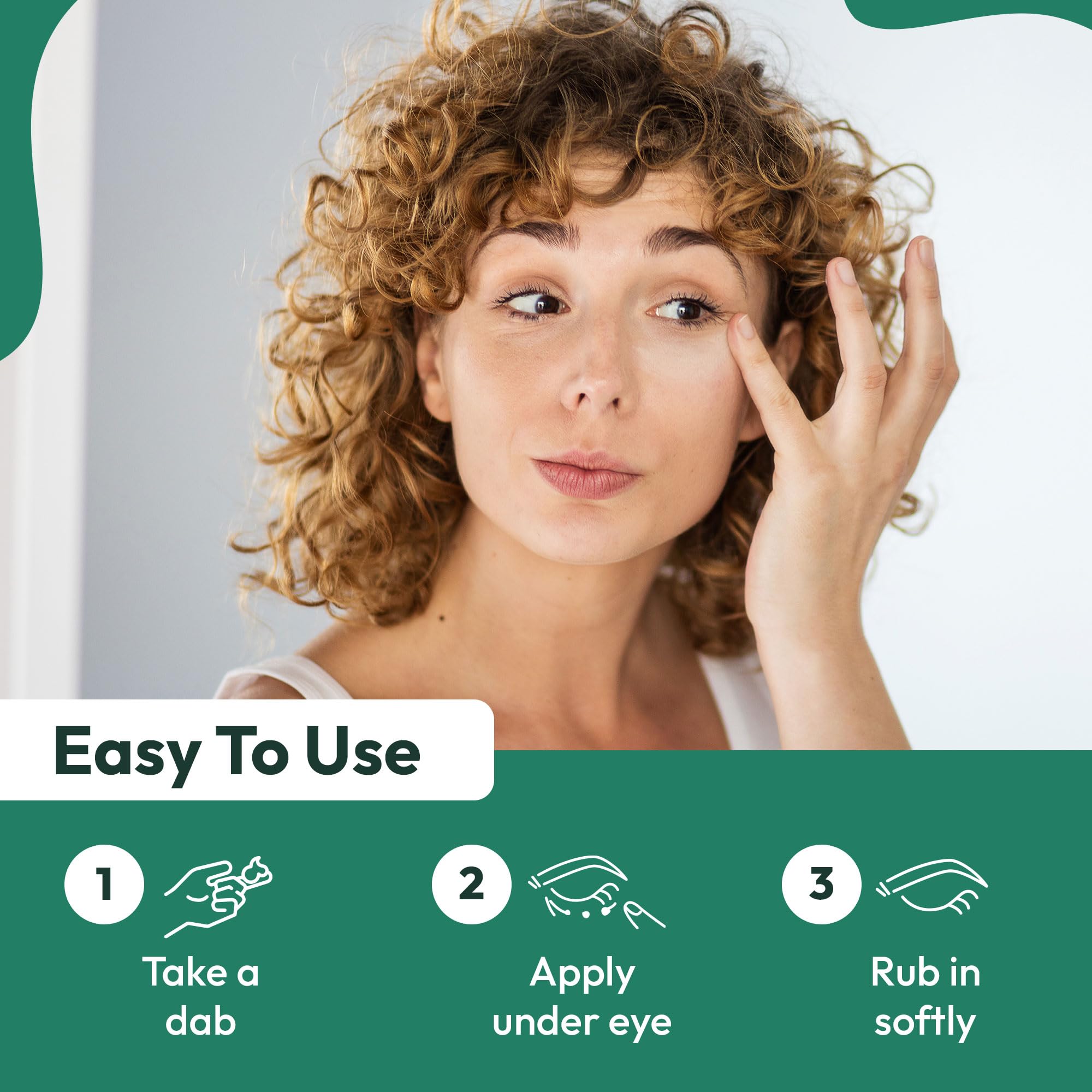 Vivo Per Lei Vitamin C Eye Cream - Retinol Eye Cream for Wrinkles - Moisturizing Eye Cream for Puffiness and Bags Under Eyes - Anti Aging Eye Cream with Peptides - 1.7 Fl. Oz.