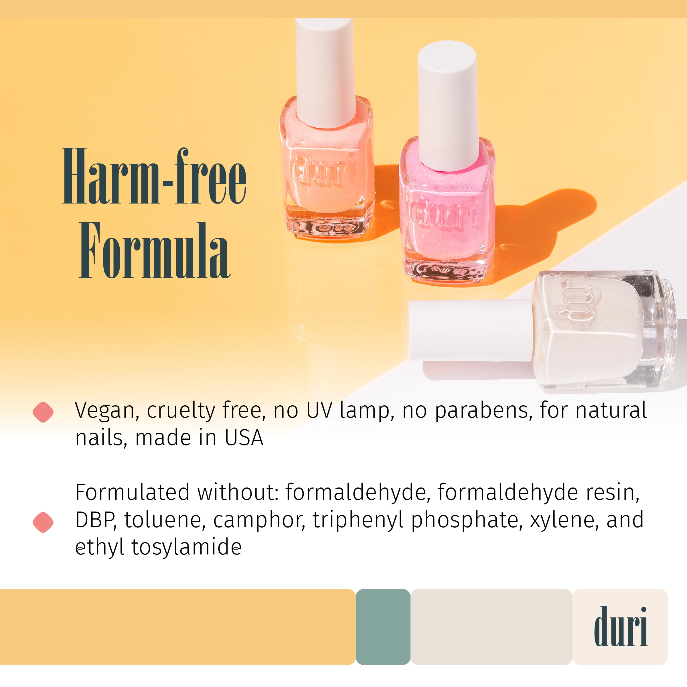 duri Nail Polish, 154N, Bewitched, Neon Orange Shade, Matte Finish, .5 fl.oz.