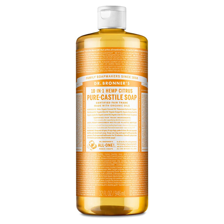 Dr Bronner's Citrus Castile Liquid Soap ( 1x32 OZ)