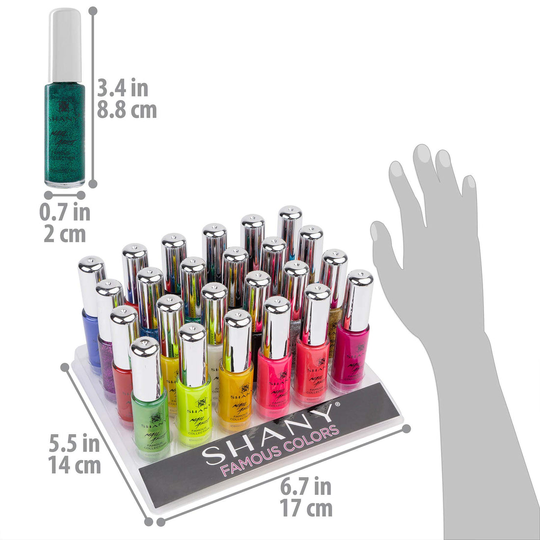 SHANY Nail Art Set (24 Famouse Colors Nail Art Polish Nail Art Decoration)