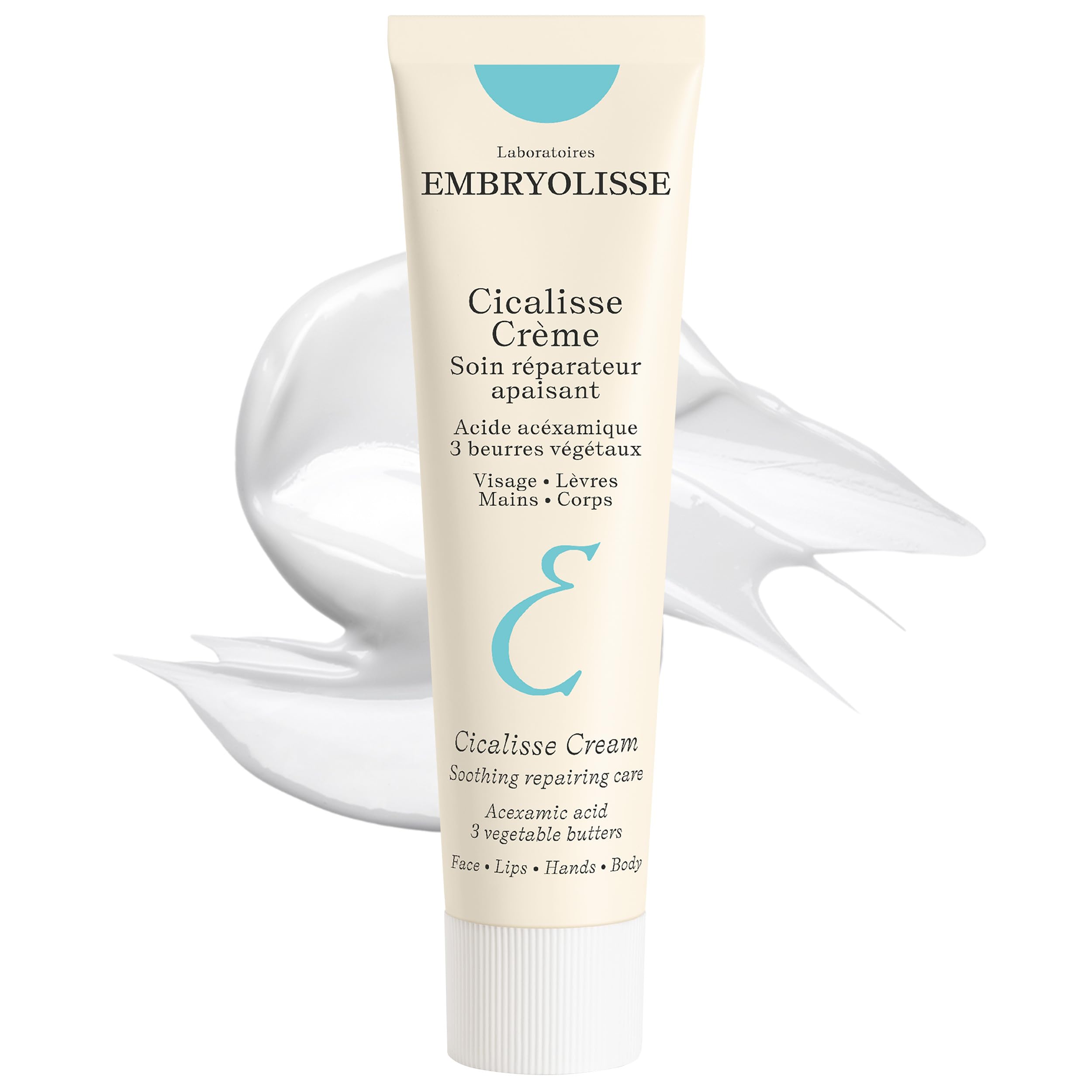 Embryolisse Cicalisse Face Cream. Moisturizer with Hyaluronic Acid that Accelerates Skin's Restoration Process - Daily Skin Care for Face, Body and Lips, All Skin Types - 1.35 Fl Oz