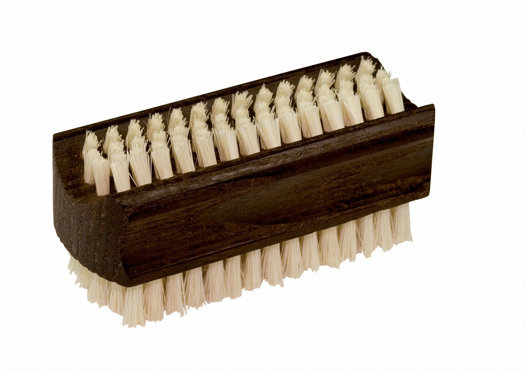 Set of 1, Oiled Thermowood with Light Pig Bristle : Bürstenhaus Redecker Natural Pig Bristle Nailbrush with Oiled Thermowood Handle, 3-3/4-Inches by 1-3/8-Inches, Light