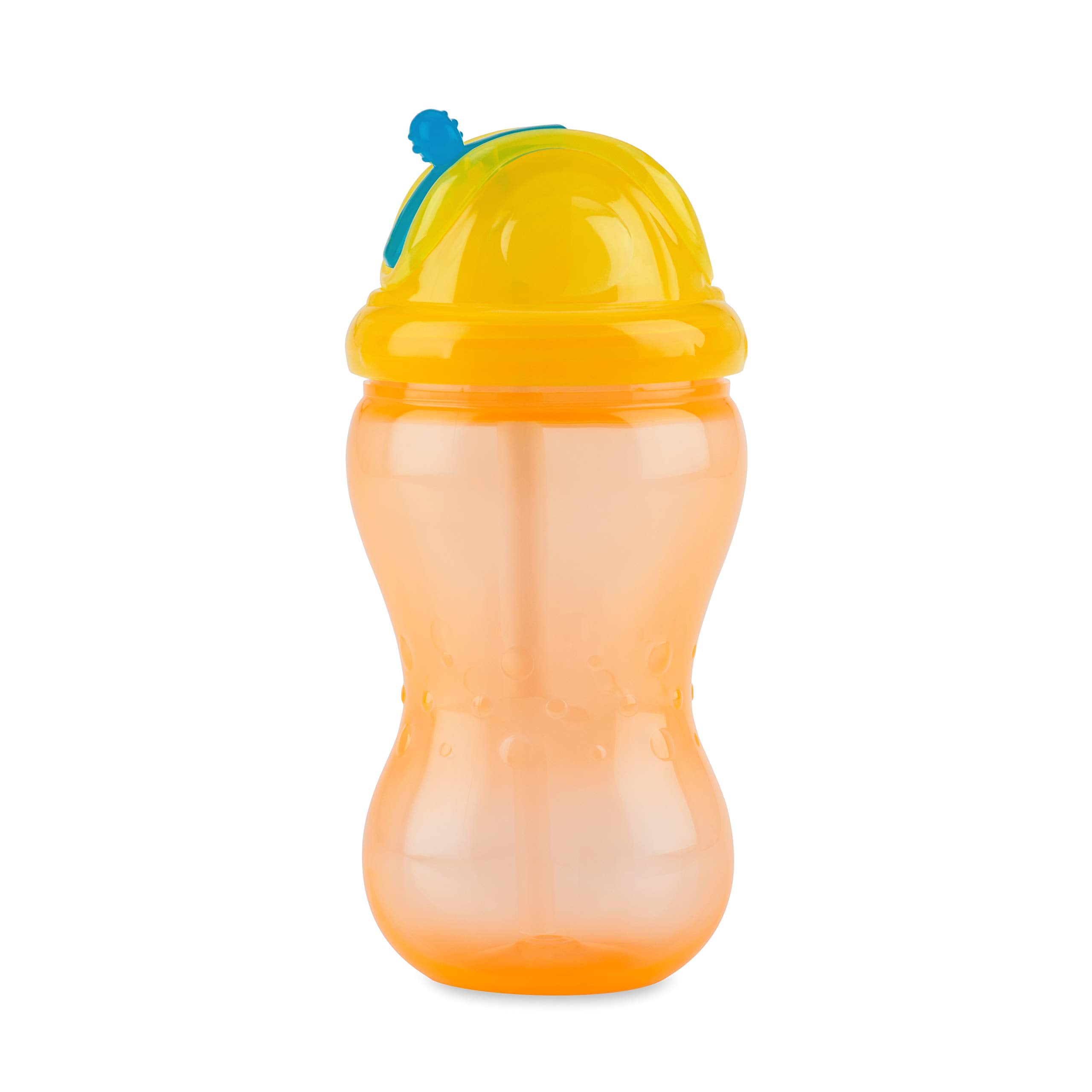 Nuby 3 Pack Boy Mega Flip It Cup with Soft Flex Straw, 12 Oz