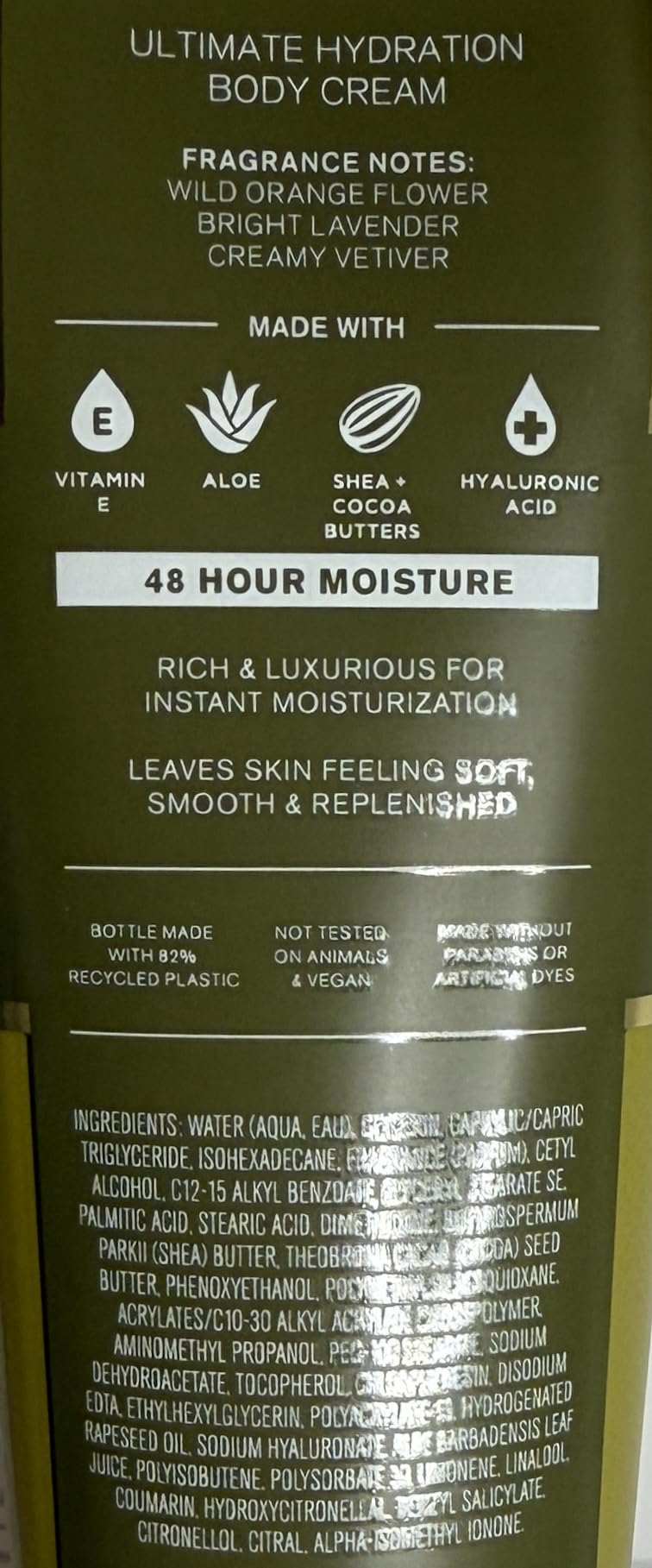 Bath & Body Works Womens Free As A Flower Ultimate Hydration Body Cream 8 Ounces Pack of 2