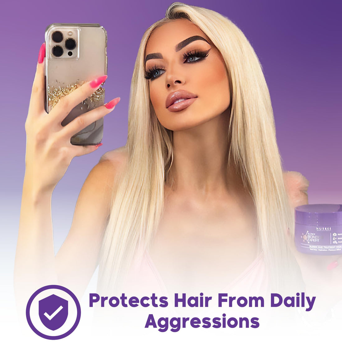 Blonde Bottox Expert, Brazilian Blonde Bottox Hair Treatment, Mask, 1kg/33.8 Fl.oz