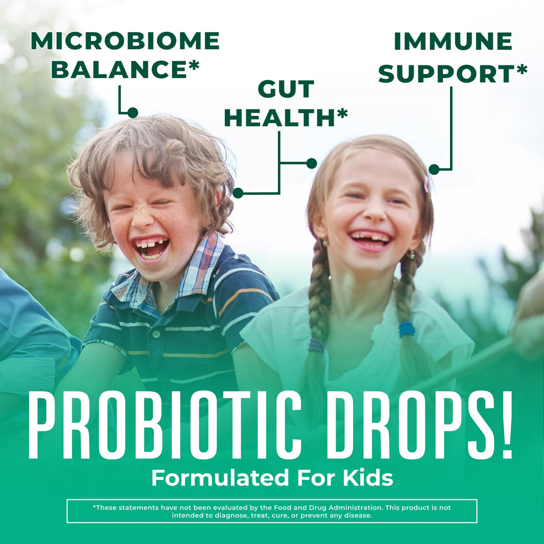 MaryRuth Organics USDA Organic Liquid Kids Probiotic Drops | Digestive Health | Gut Health | Kids Immune Support Supplement | Overall Health and Wellness | Non GMO | Vegan | 30 Servings