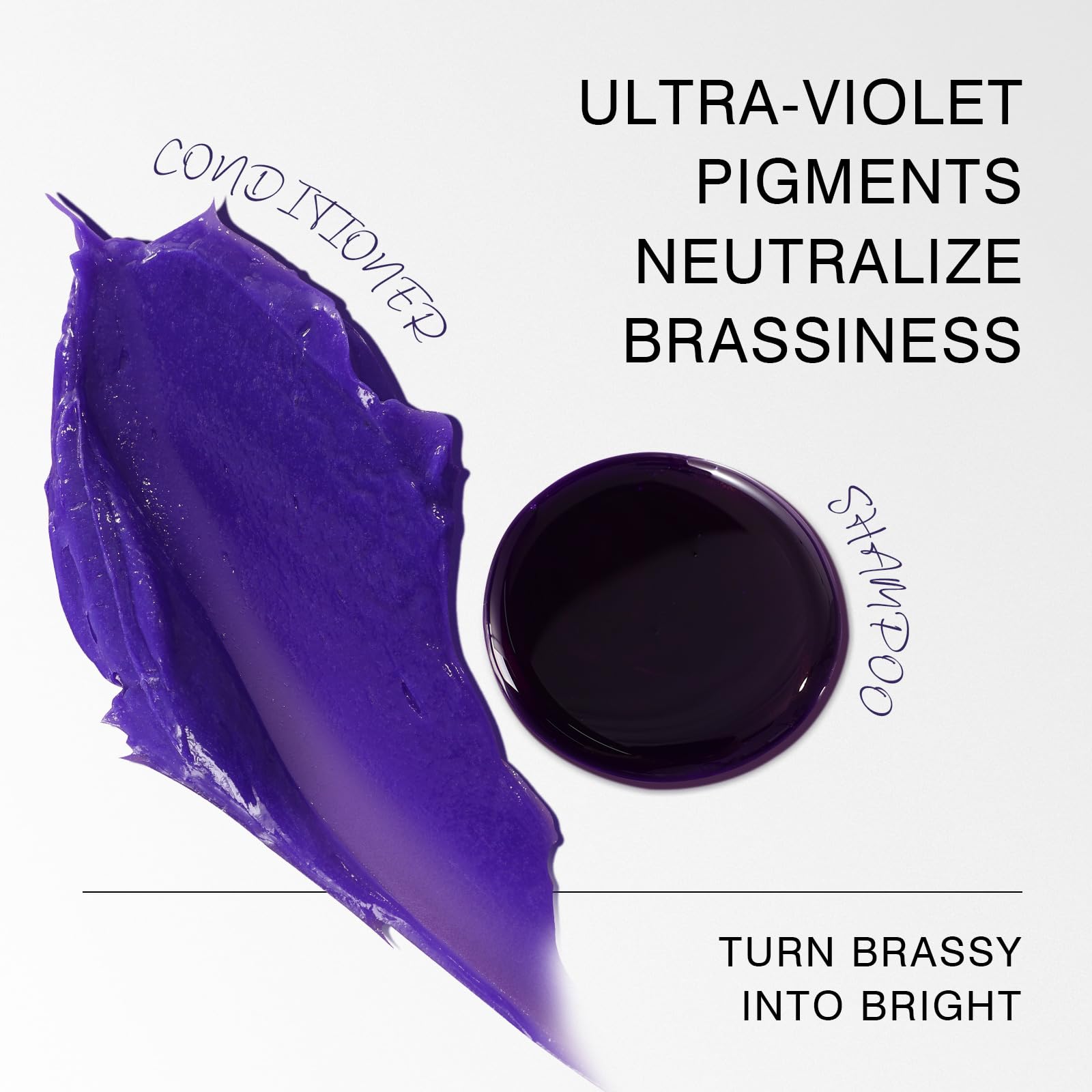 KooSwalla Purple Conditioner for Blonde & Silver Hair, Neutralizes Yellow Brass Tone, Moisturizing & Nourishing Formula, Sulfate-Free, Paraben-Free 10.1 fl.oz