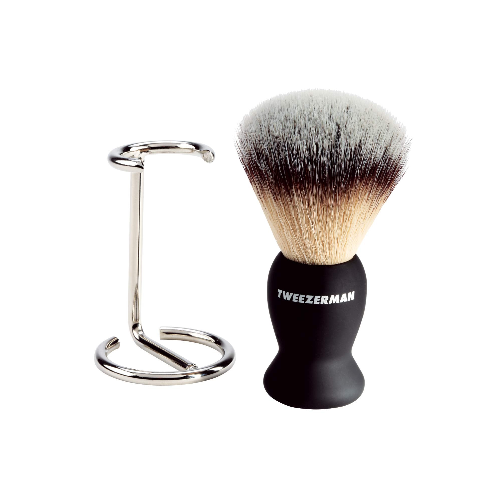 Tweezerman Shave Brush and Stand, 2.350 Ounce