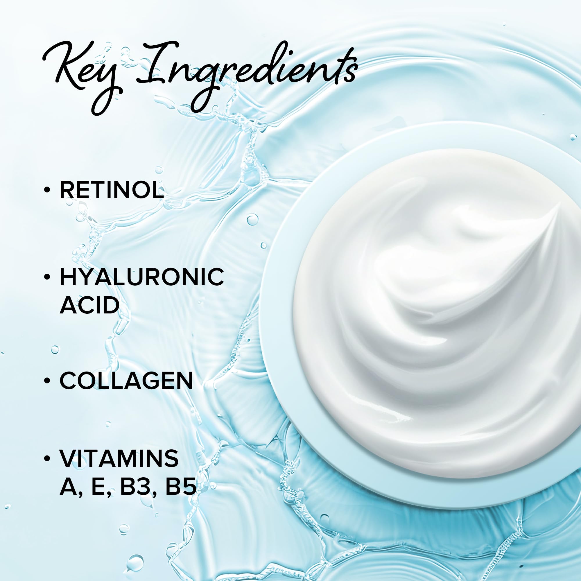 MAREE Face Moisturizer Retinol Cream for Face - Wrinkle Cream for Women - Facial Moisturizer with Collagen - Crema Hidratante Para la Cara for Skin Tightening