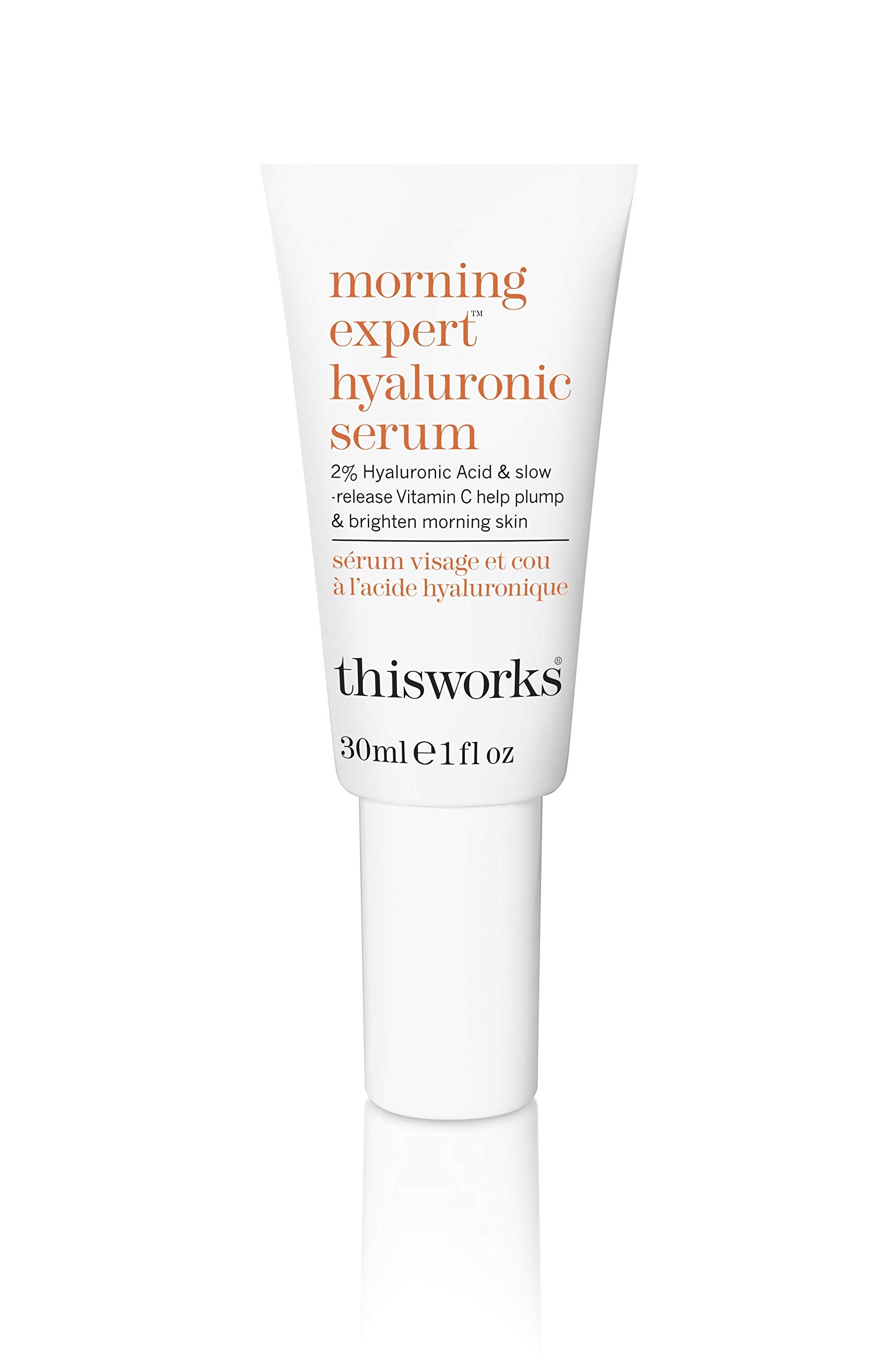 thisworks morning expert hyaluronic serum: Slow-Release Vitamin C to Plump & Brighten Morning Skin, 30ml | 1 fl oz