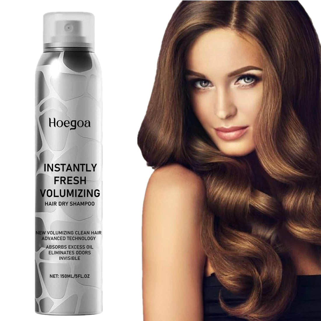 LOYOTICE Volumizing Dry Shampoo, Instantly Fresh Volumizing Hair Dry Shampoo, Dry Shampoos for Dark Hair, Refreshing And Non-Greasy Touch Activated Dry Shampoo(150ml)