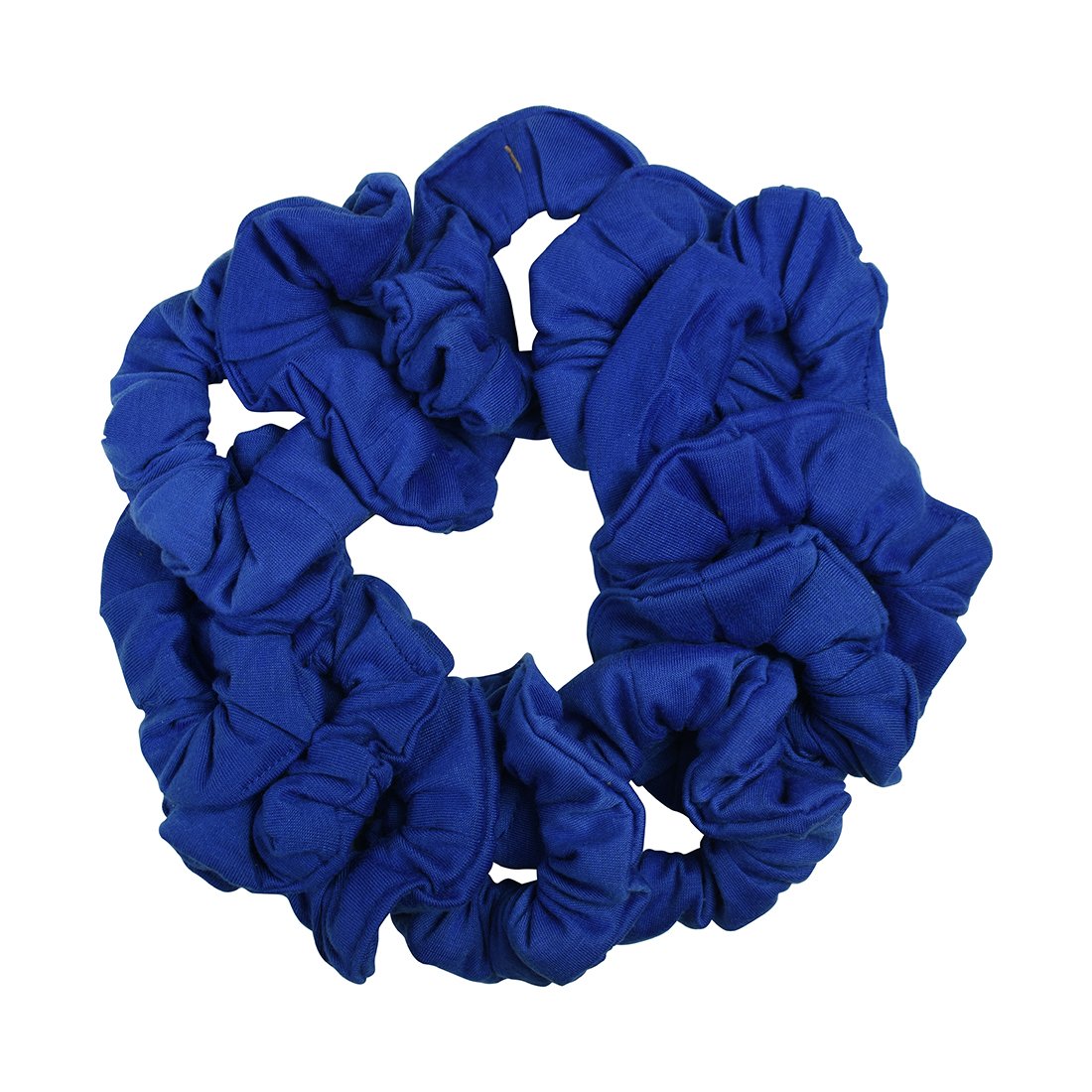 Motique Accessories Royal Blue: 12 Pack Solid Hair Ties Scrunchies - Royal
