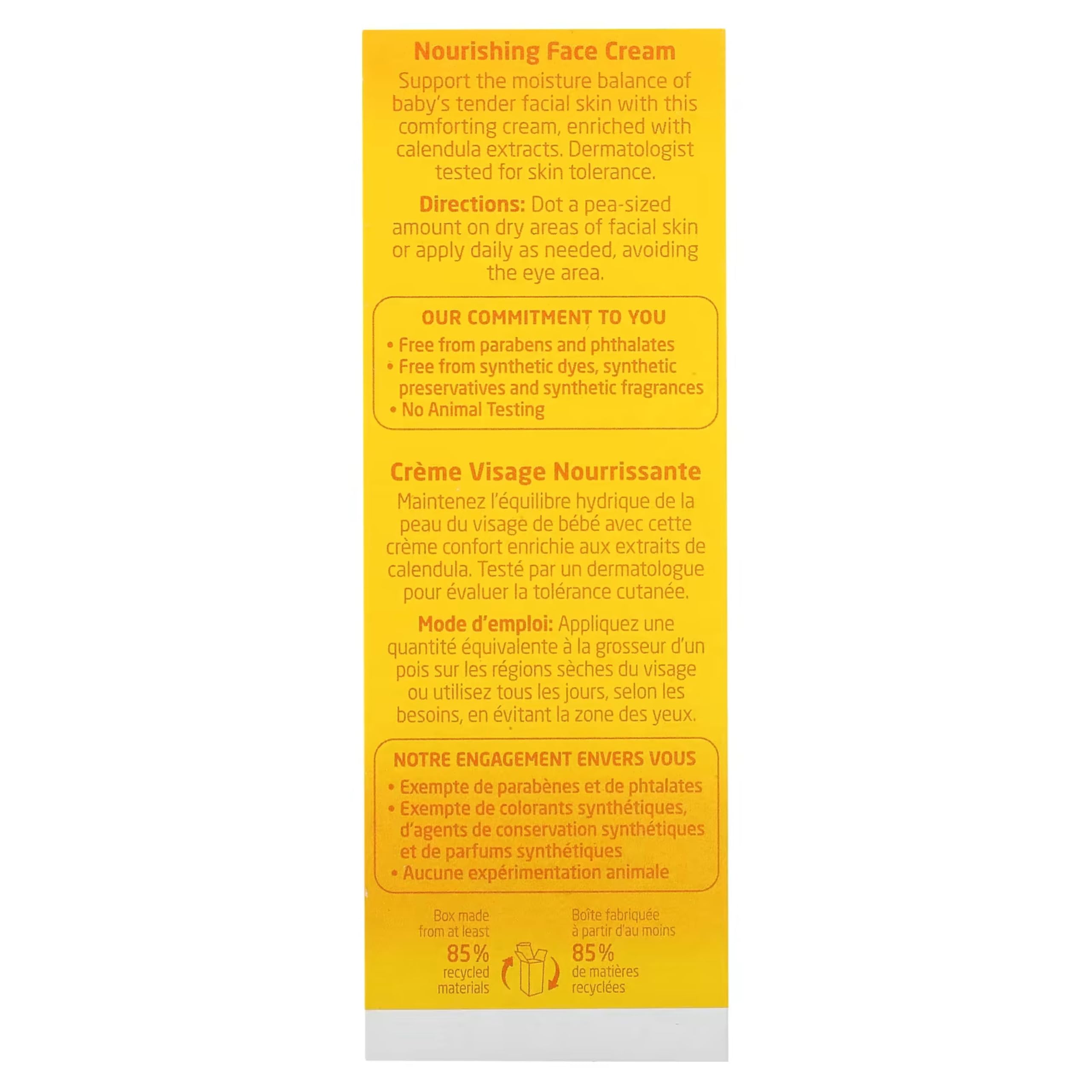 Weleda Products BG19562 Weleda Products Calend Baby Face Creme - 1x1.7OZ