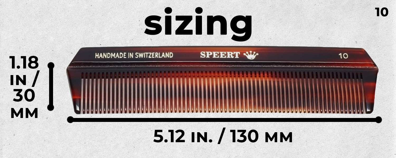 Speert Hand-made tortoise comb #10