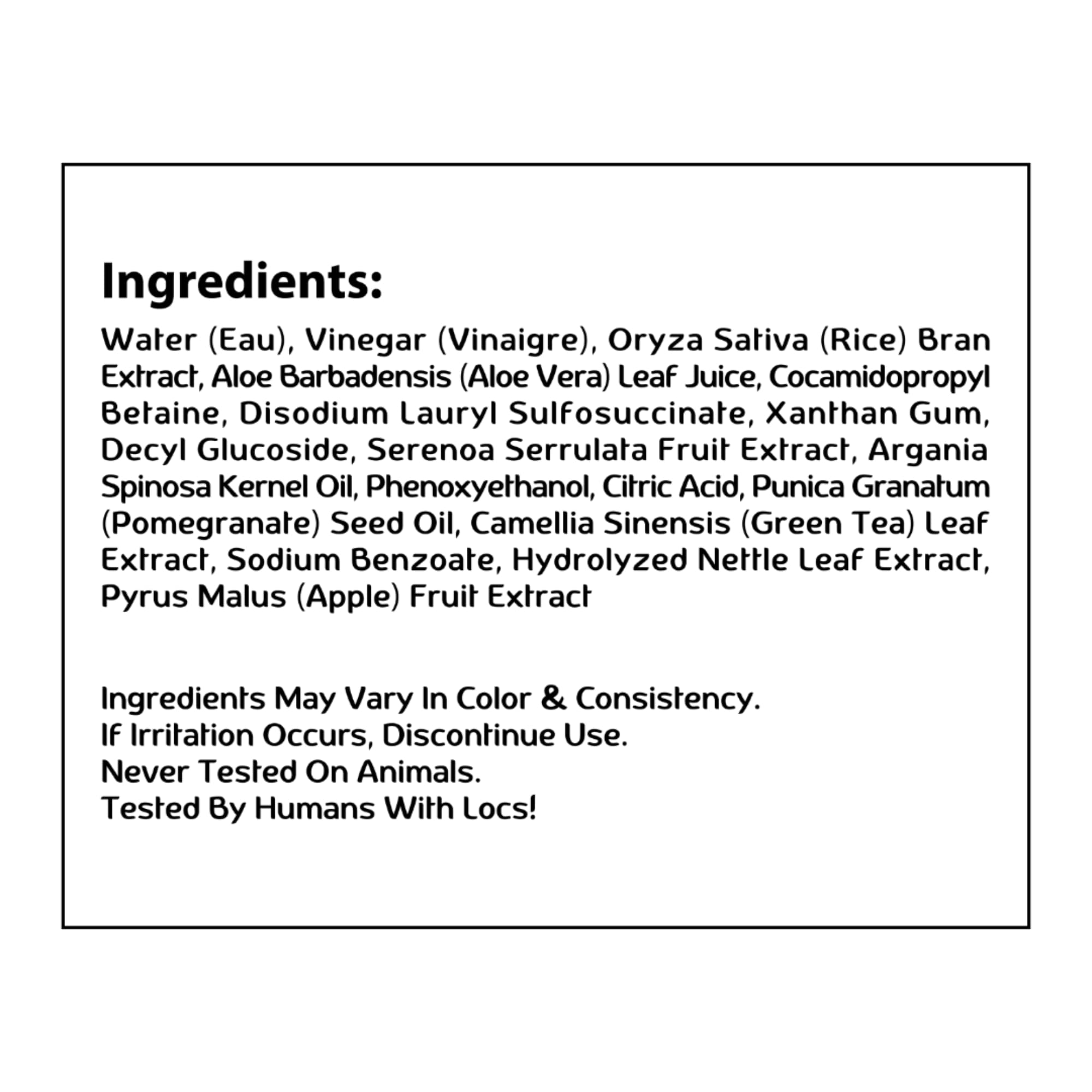 Made For Locs Vegan Apple Cider Vinegar Shampoo | 8 oz