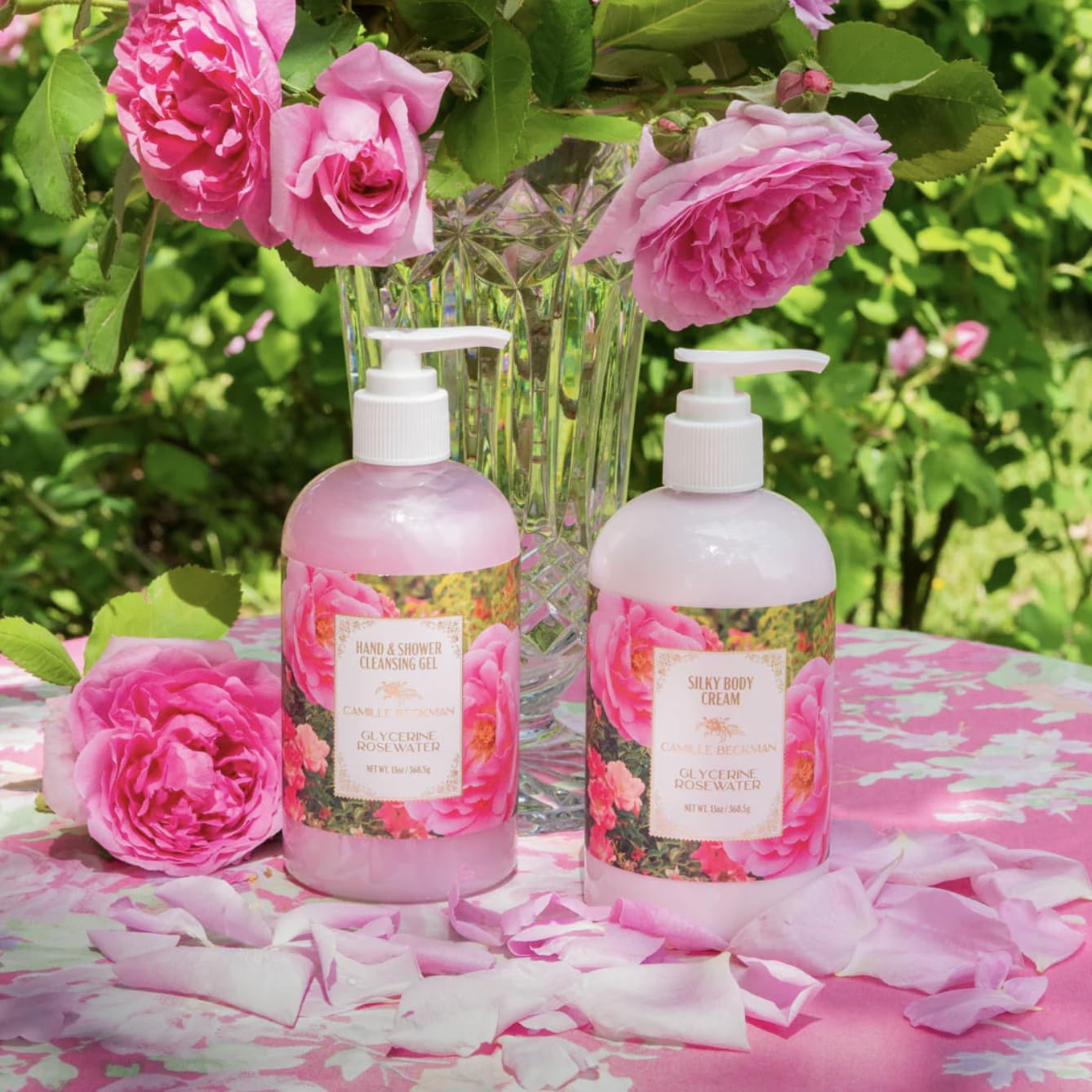 Camille Beckman Silky Body Cream 13 oz - Glycerine Rosewater Scent