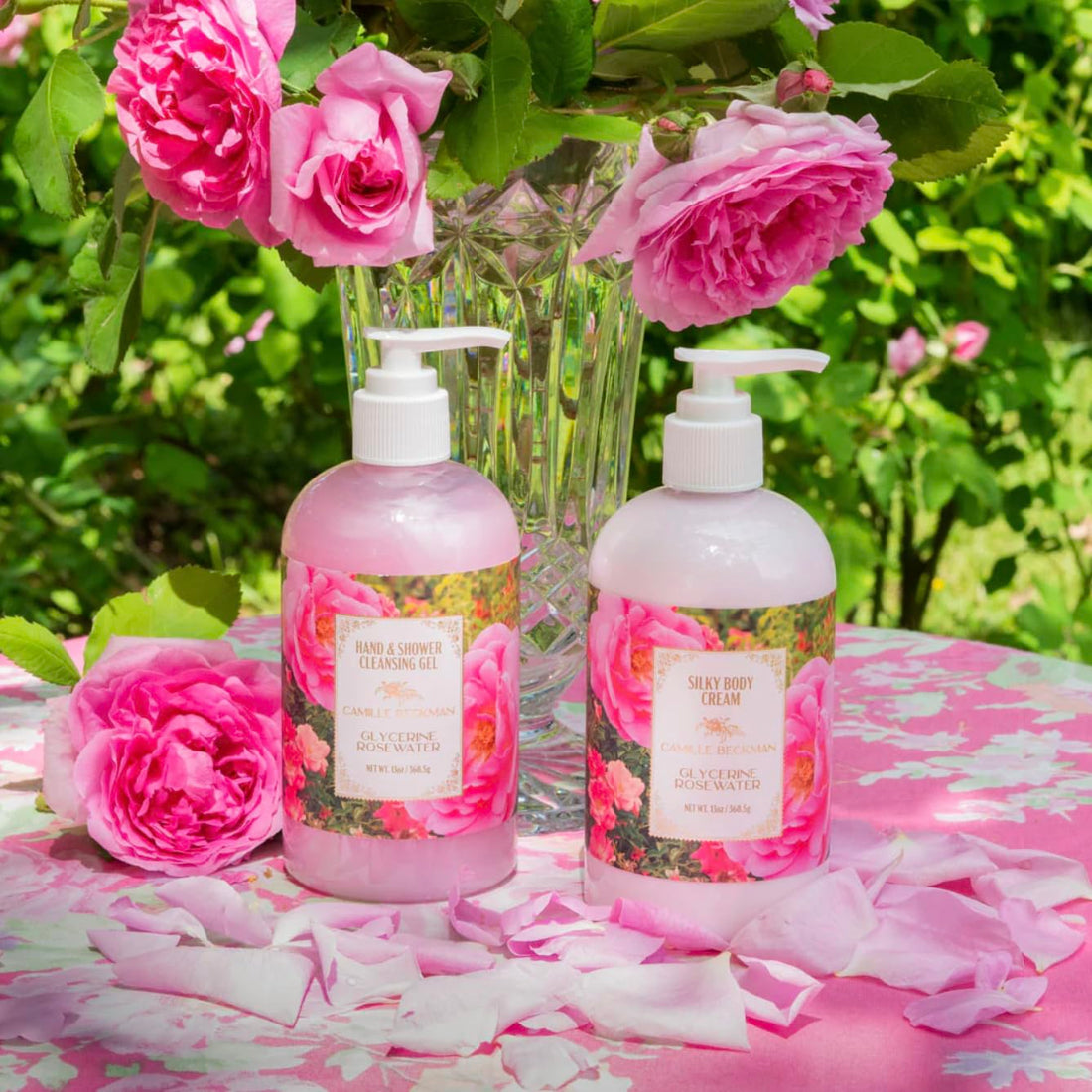 Camille Beckman Silky Body Cream 13 oz - Glycerine Rosewater Scent