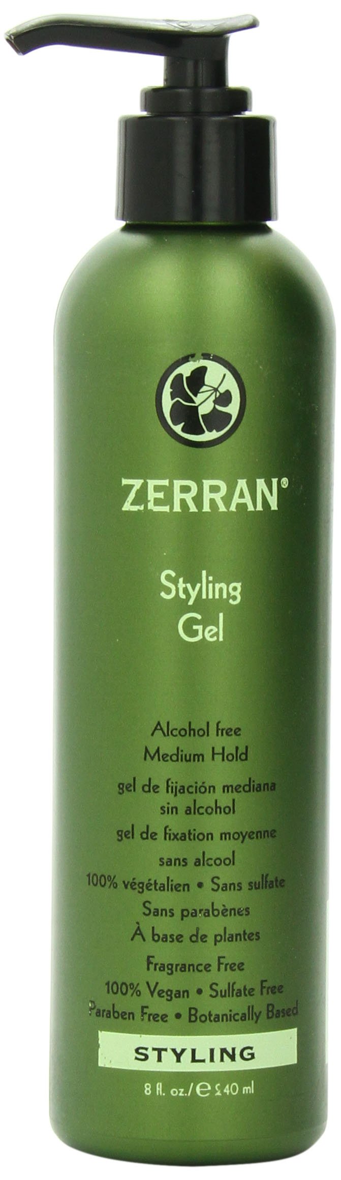 Zerran Hair Styling Gel, 8 Ounce