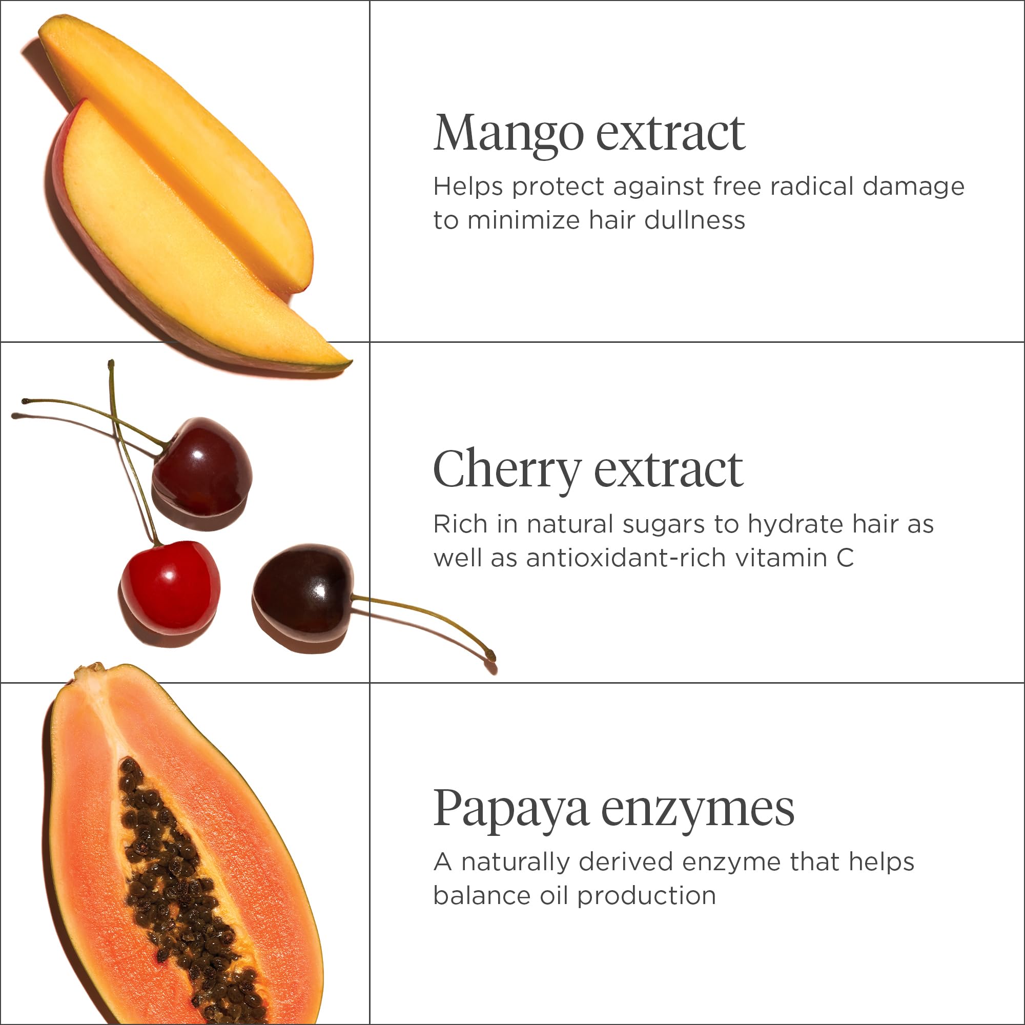 Briogeo Superfoods Mango + Cherry Hair Pack, Replenish Dull, Dry Hair and Balance Oil for Oily Hair, Controls Oil and Nourished All Hair Types and Textures, Vegan, Cruelty-Free, 2 x 12.5 fl oz