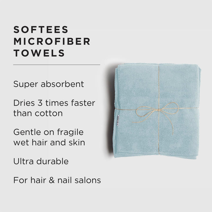 Softees Towels with Duraguard, Aqua, 10pk by Fromm