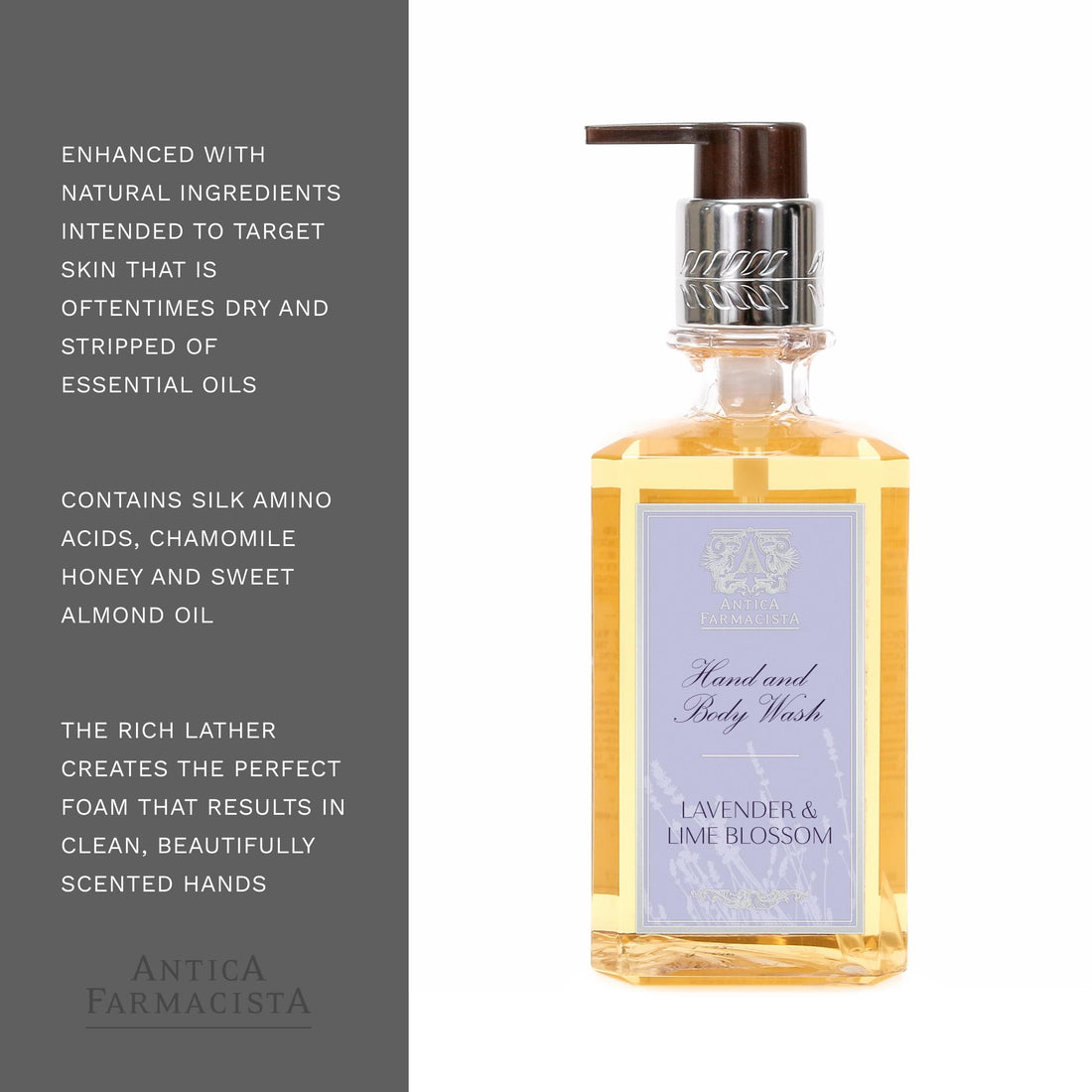Antica Farmacista Hand Wash, Lavender & Lime Blossom, 10 Fl Oz