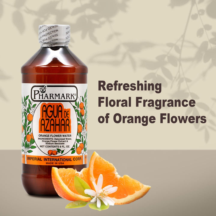 Pharmar Agua De Azahar Flower-Blossom Water, 8 Fluid Ounce