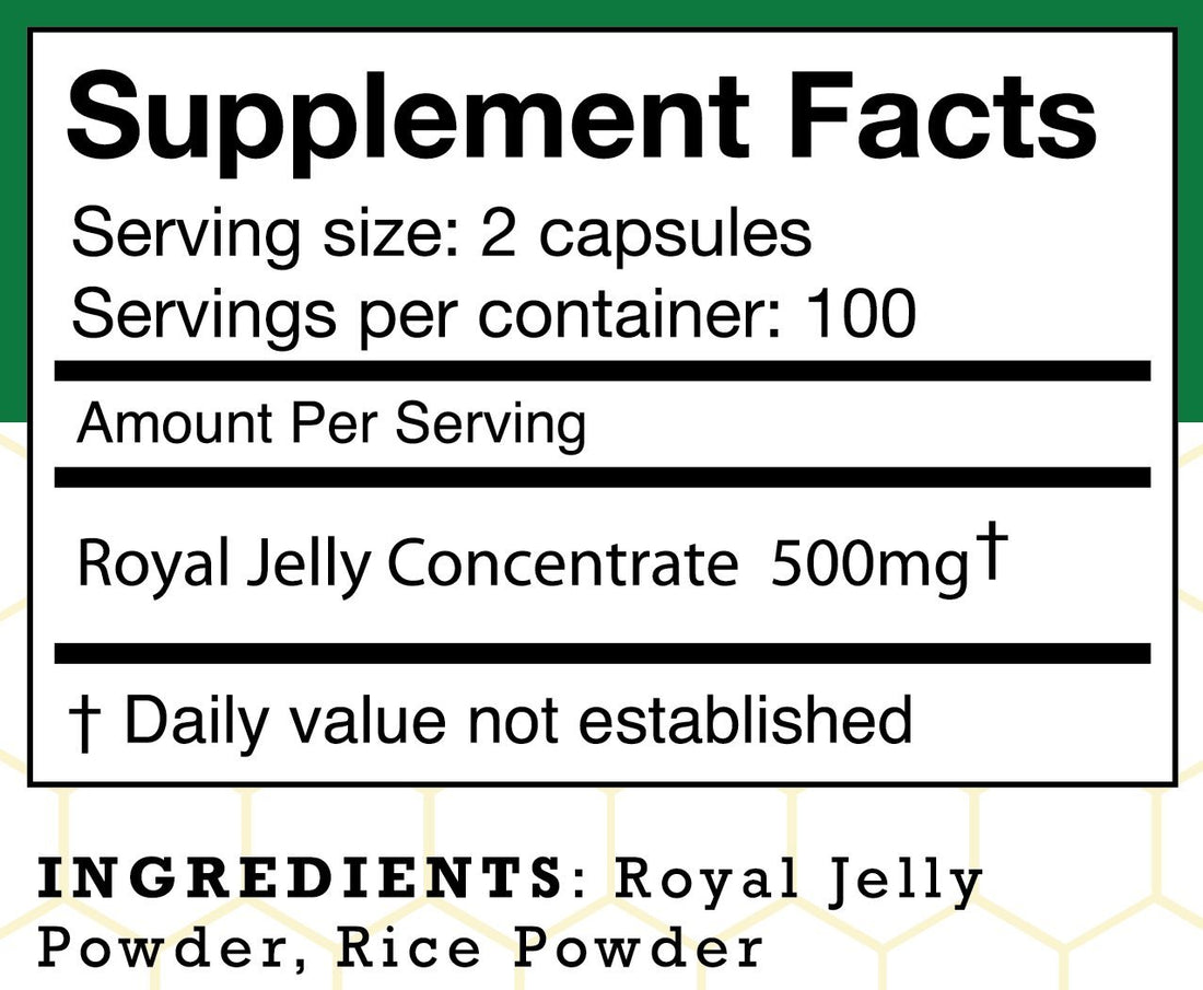 Stakich 500 mg Capsules (Royal Jelly Capsules 500 mg (200 Count))
