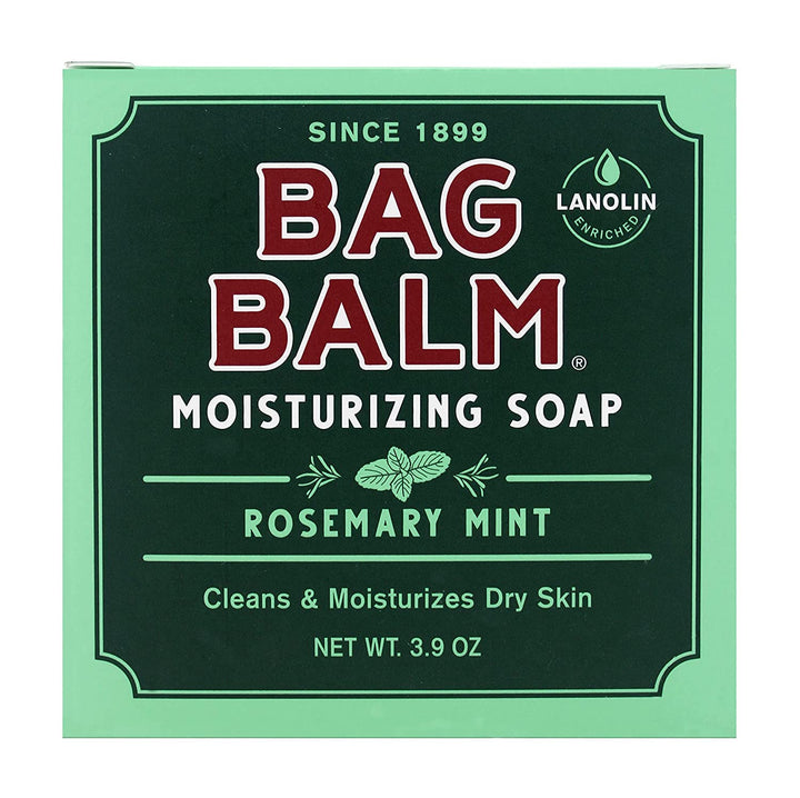 Bag Balm Mega Moisturizing Soap Rosemary Mint 3.9 Ounce Bar (Value Pack of 3)
