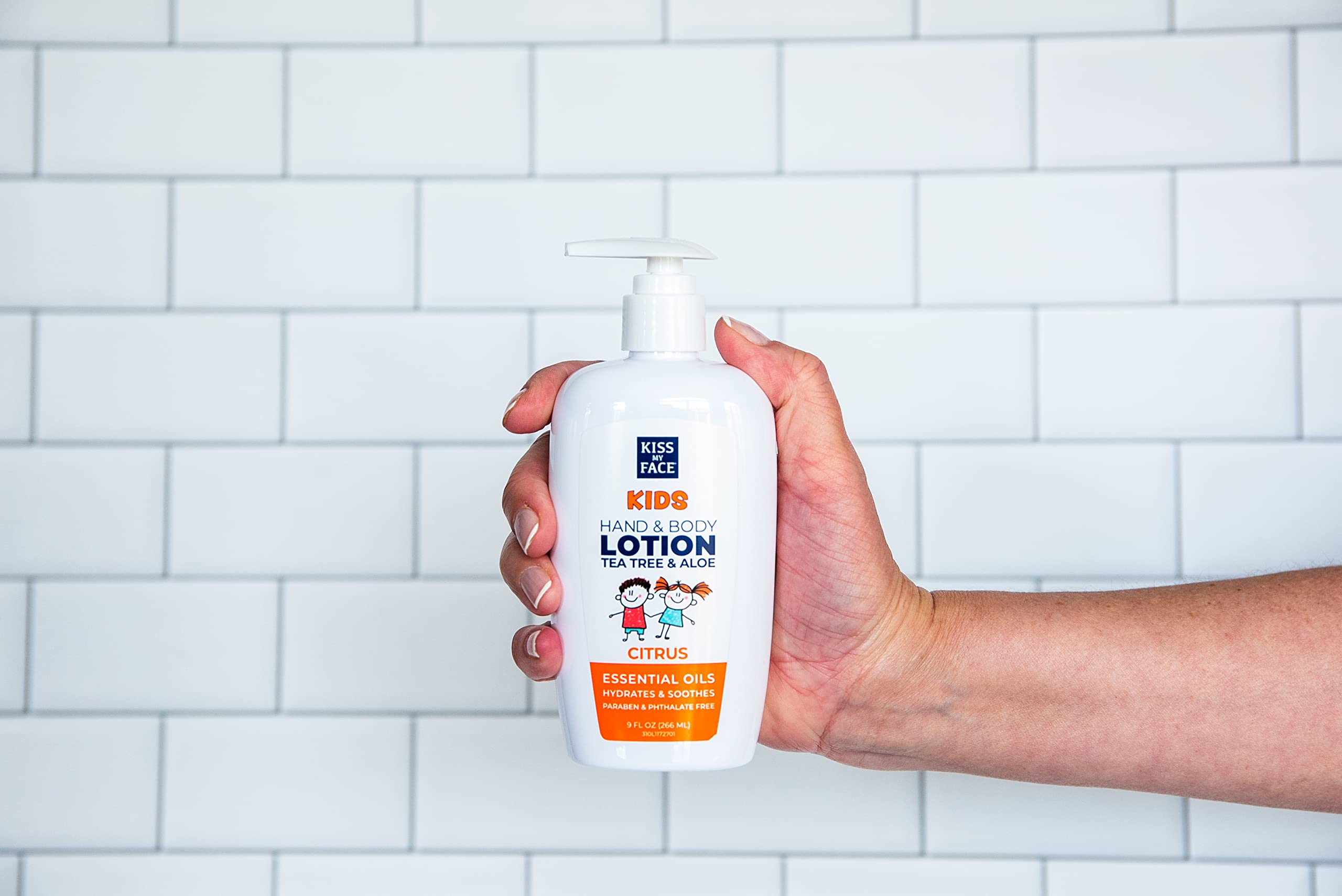 KISS MY FACE Kids Citrus Hand and Body Lotion, 9 OZ