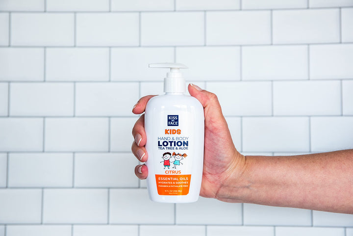 KISS MY FACE Kids Citrus Hand and Body Lotion, 9 OZ