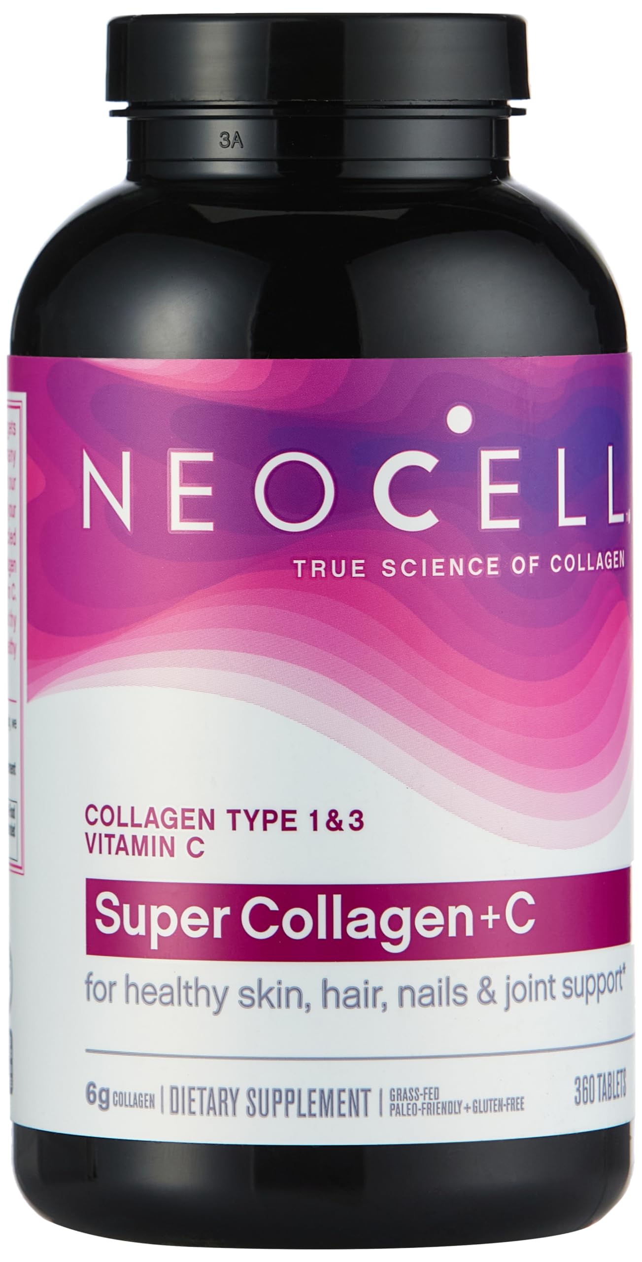 NeoCell Super Collagen Plus Vitamin C, Skin, Hair and Nails Supplement, Includes Antioxidants, Tablet, 360 Count, 1 Bottle